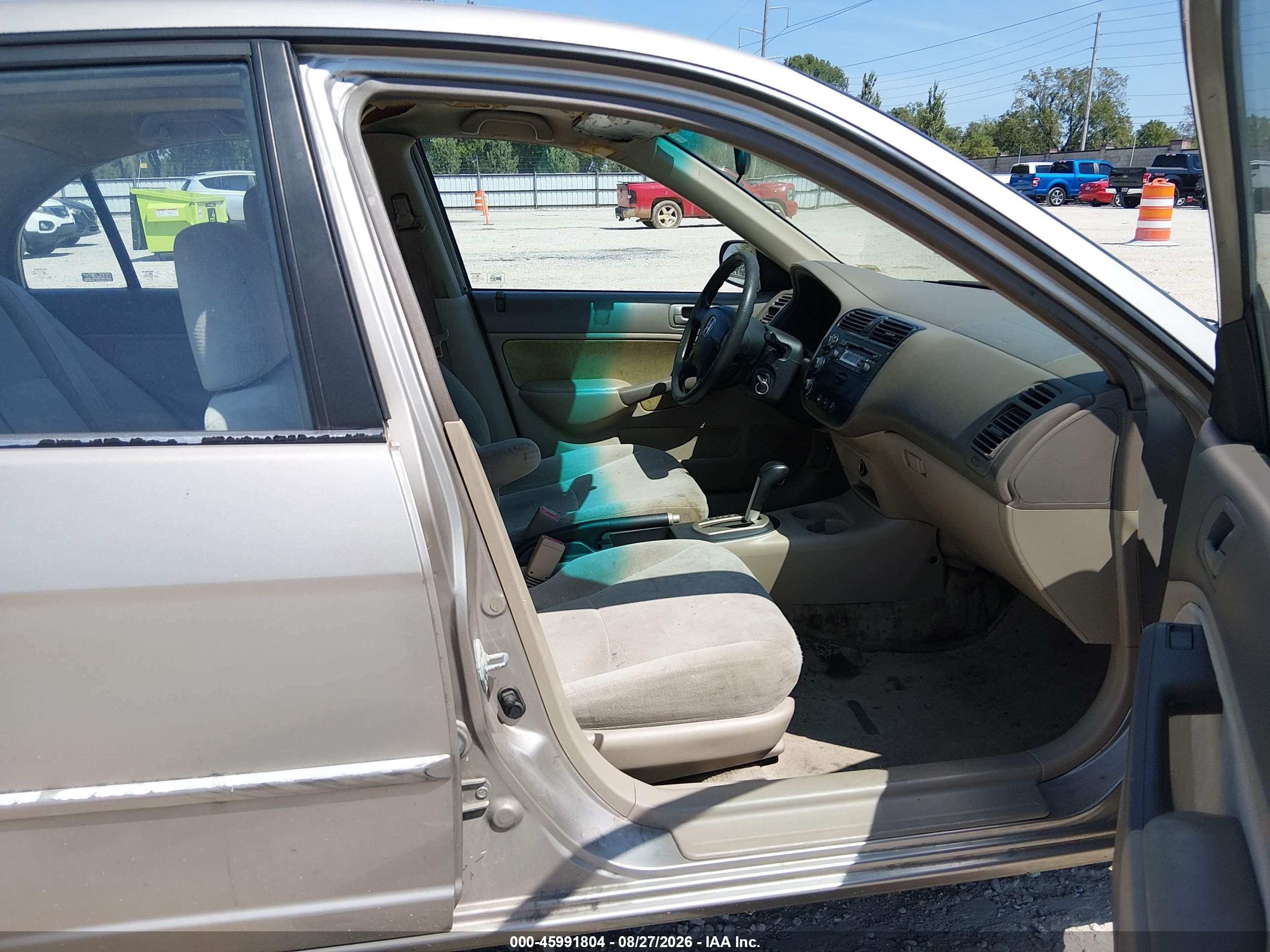 2001 Honda Civic Ex Tan vin: 2HGES267X1H554936