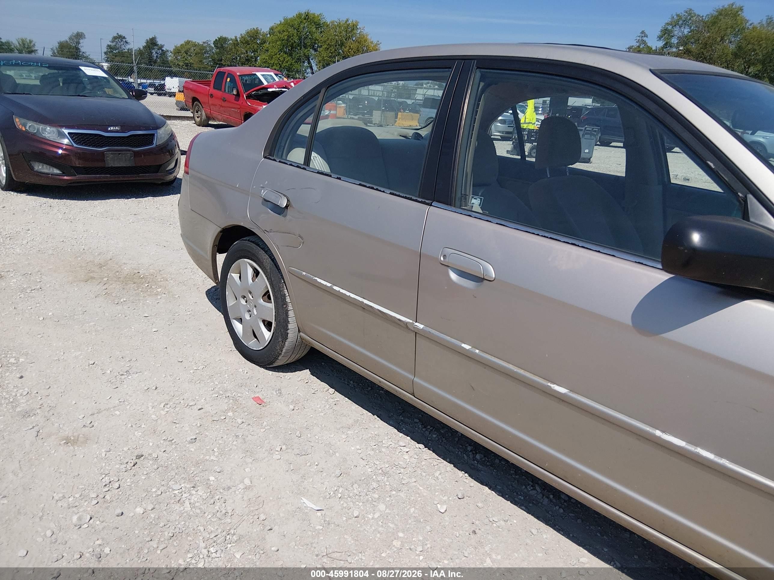 2001 Honda Civic Ex Tan vin: 2HGES267X1H554936