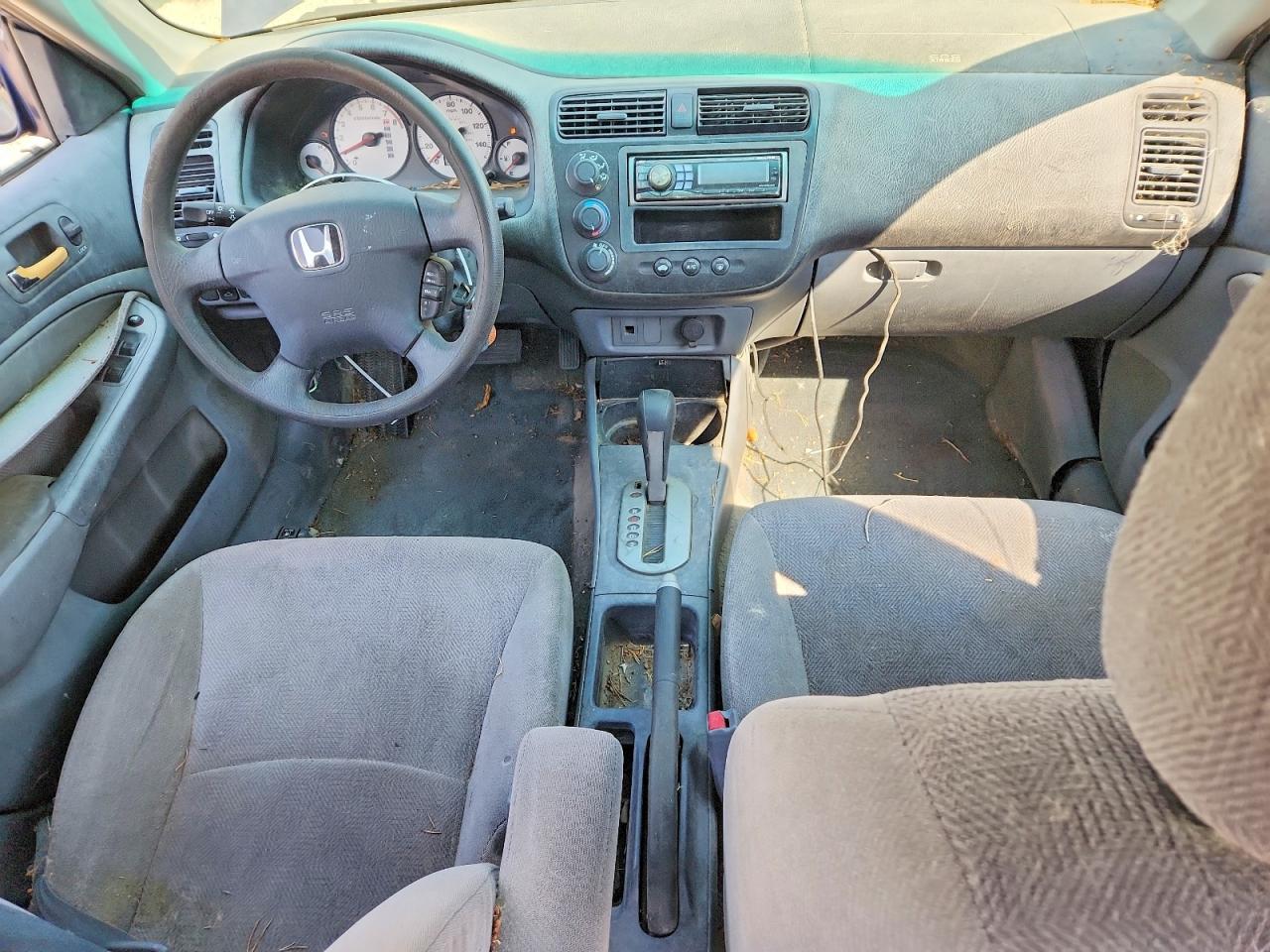 2002 Honda Civic Ex Синий vin: 2HGES267X2H540519