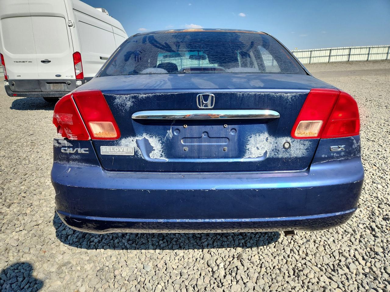 2002 Honda Civic Ex Синий vin: 2HGES267X2H540519