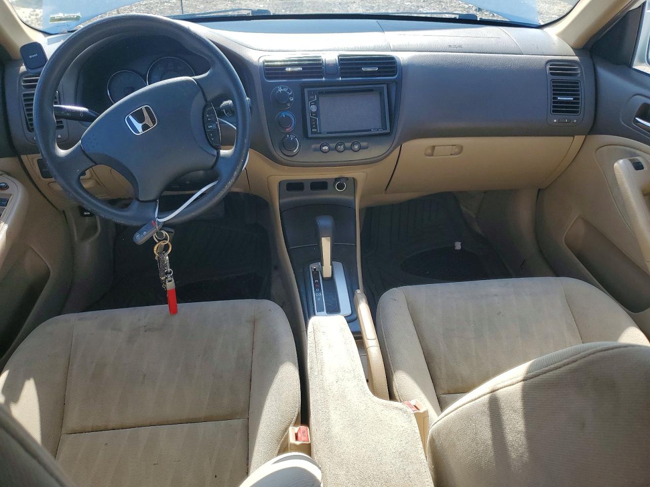 2003 Honda Civic Ex White vin: 2HGES267X3H554485