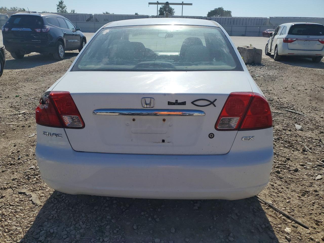 2003 Honda Civic Ex White vin: 2HGES267X3H554485