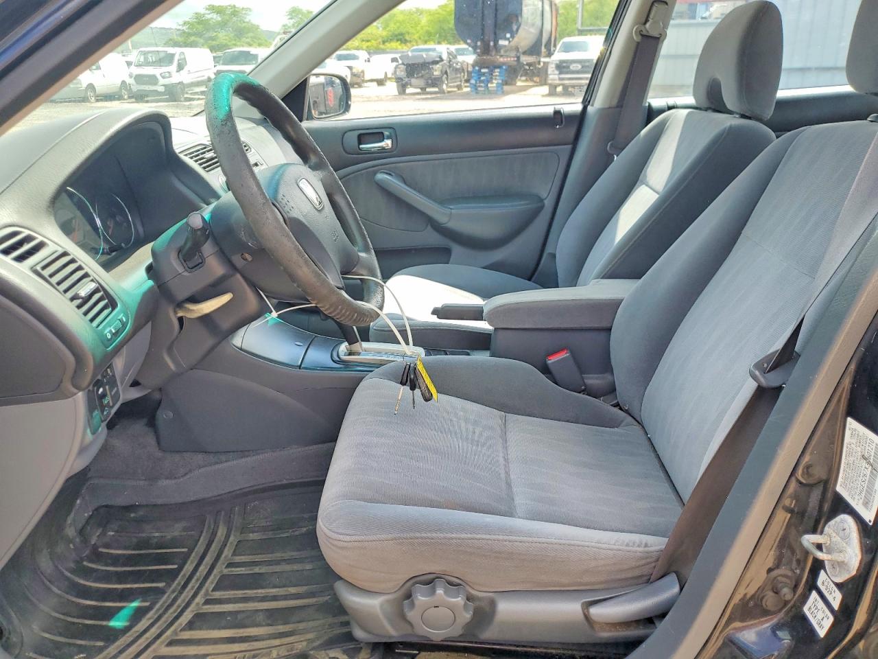 2003 Honda Civic Ex Black vin: 2HGES267X3H601210