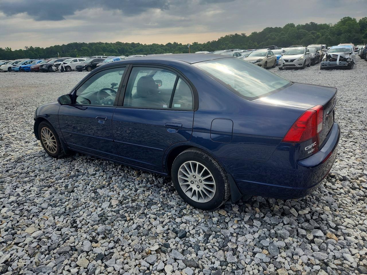 2003 Honda Civic Ex Blue vin: 2HGES267X3H607315