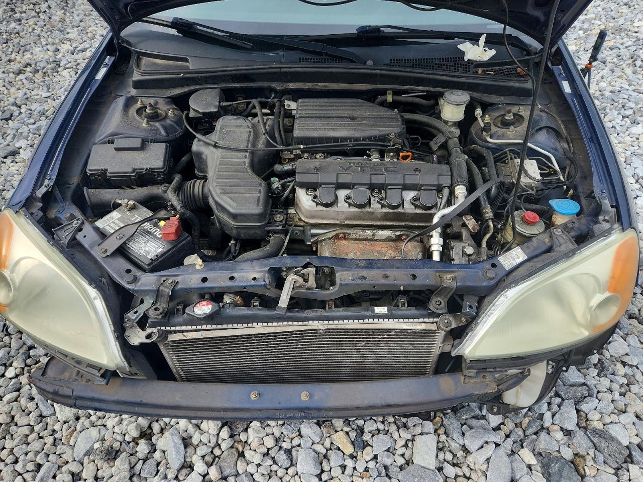 2003 Honda Civic Ex Blue vin: 2HGES267X3H607315