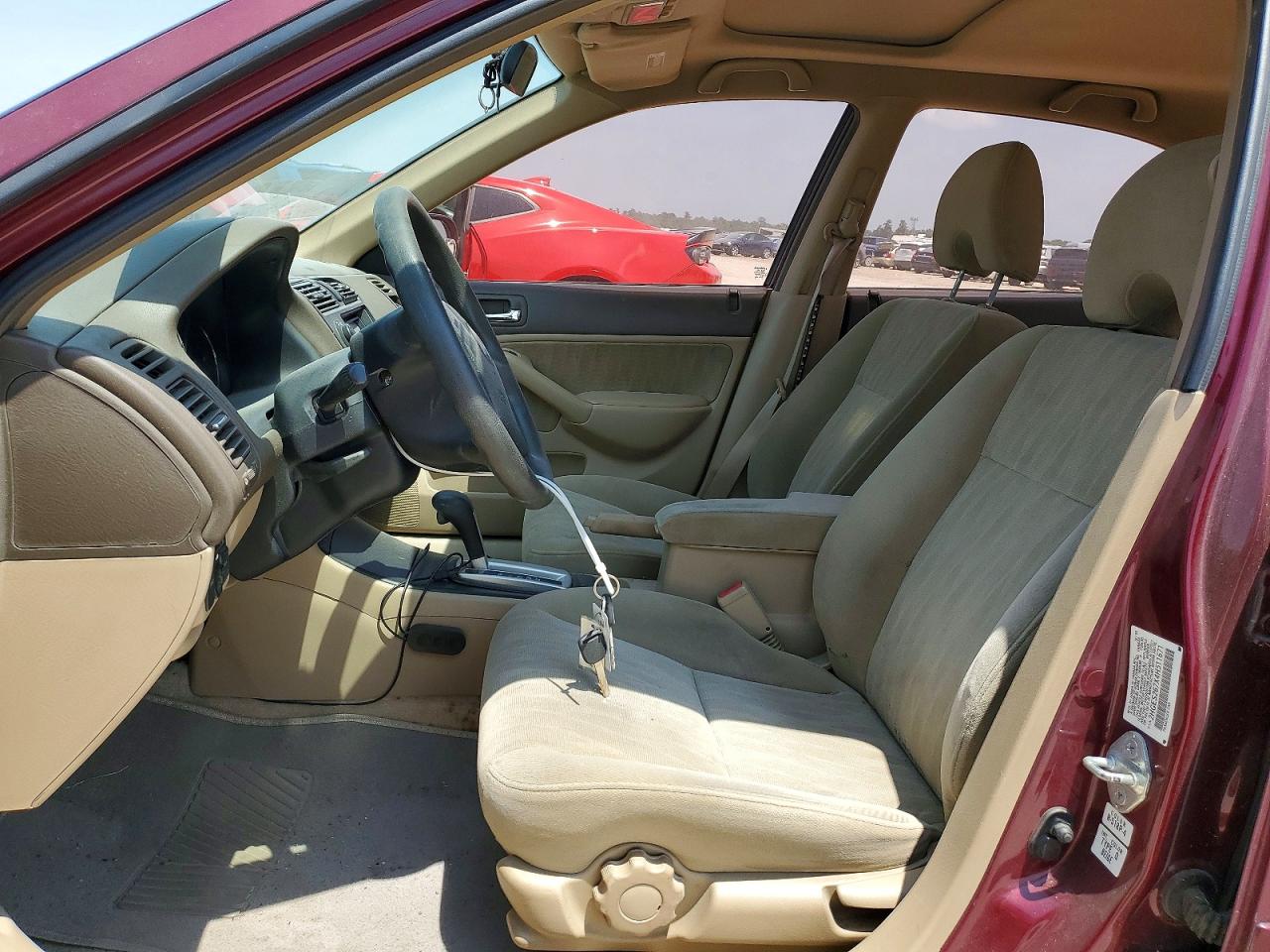 2004 Honda Civic Ex Burgundy vin: 2HGES267X4H511671