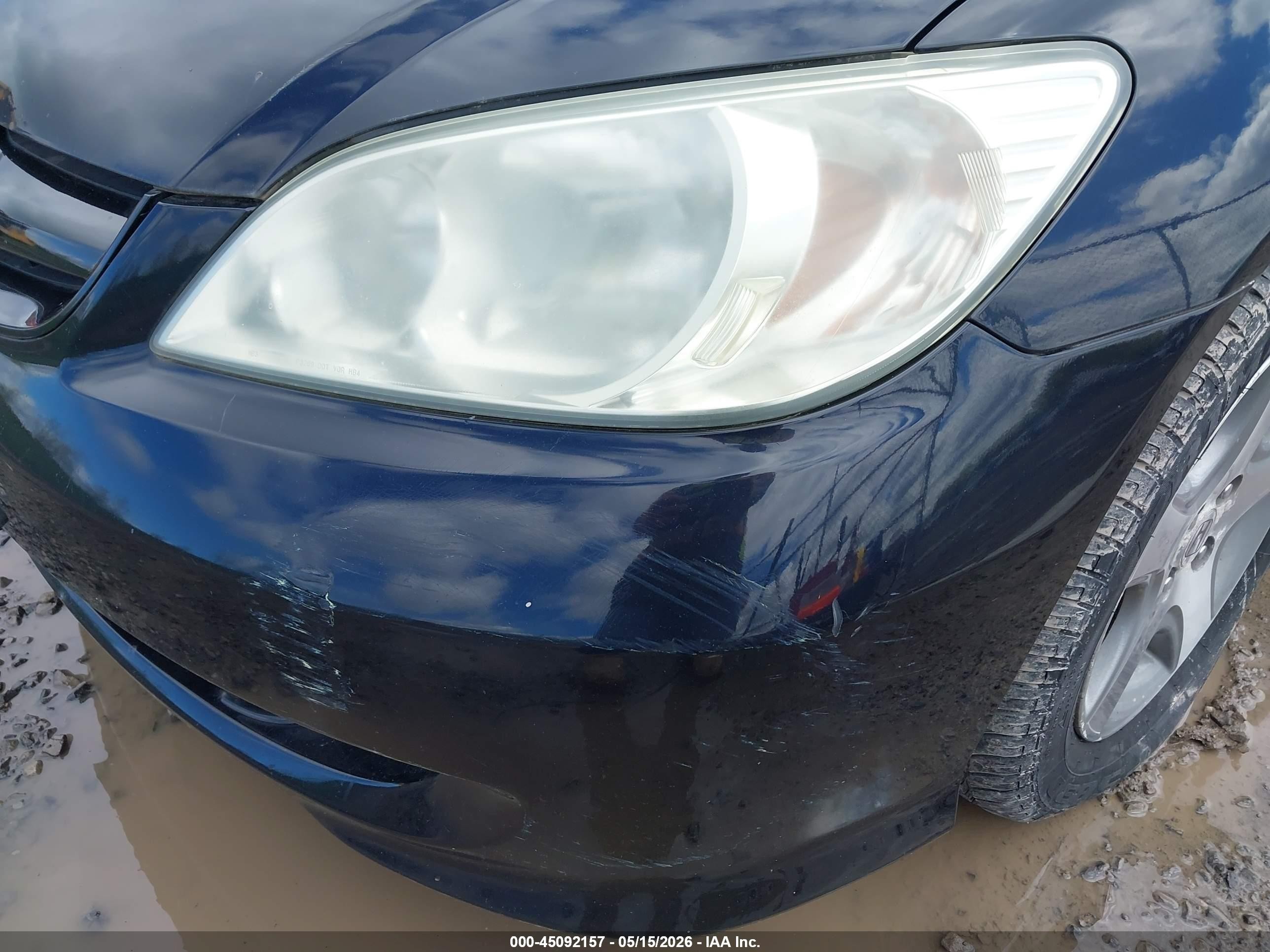 2004 Honda Civic Ex Black vin: 2HGES267X4H550485