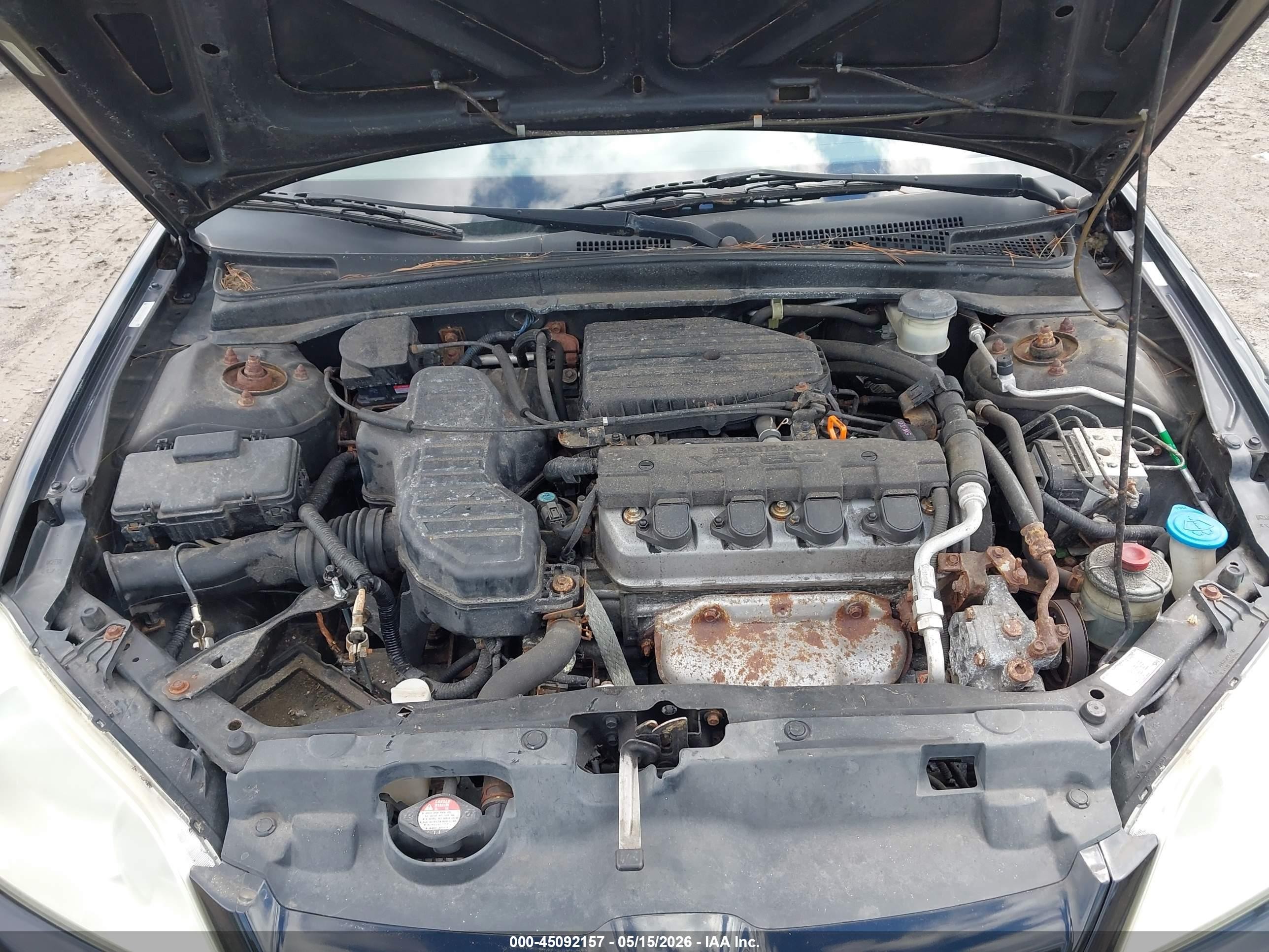 2004 Honda Civic Ex Black vin: 2HGES267X4H550485