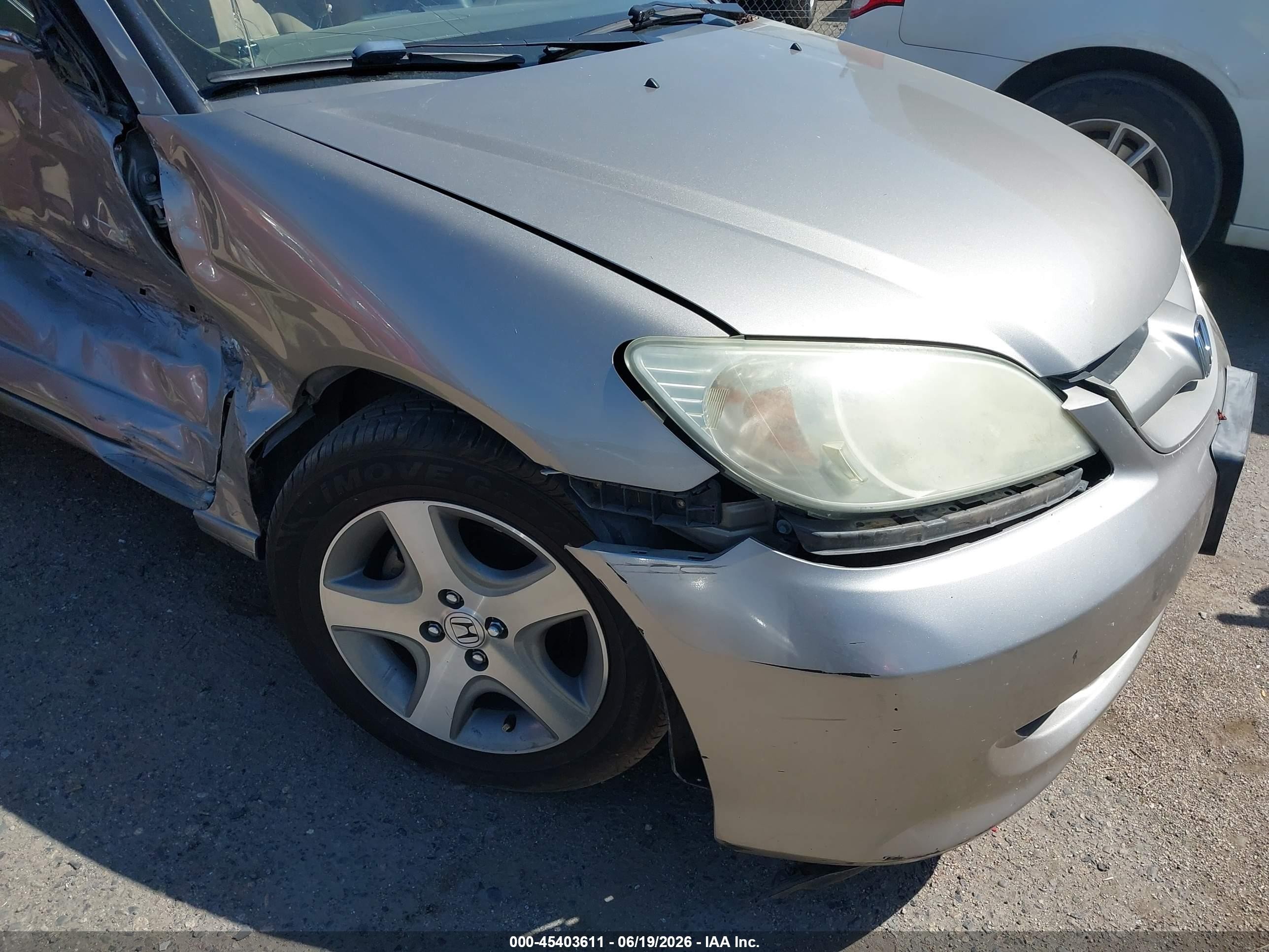 2004 Honda Civic Ex Золотой vin: 2HGES267X4H588931