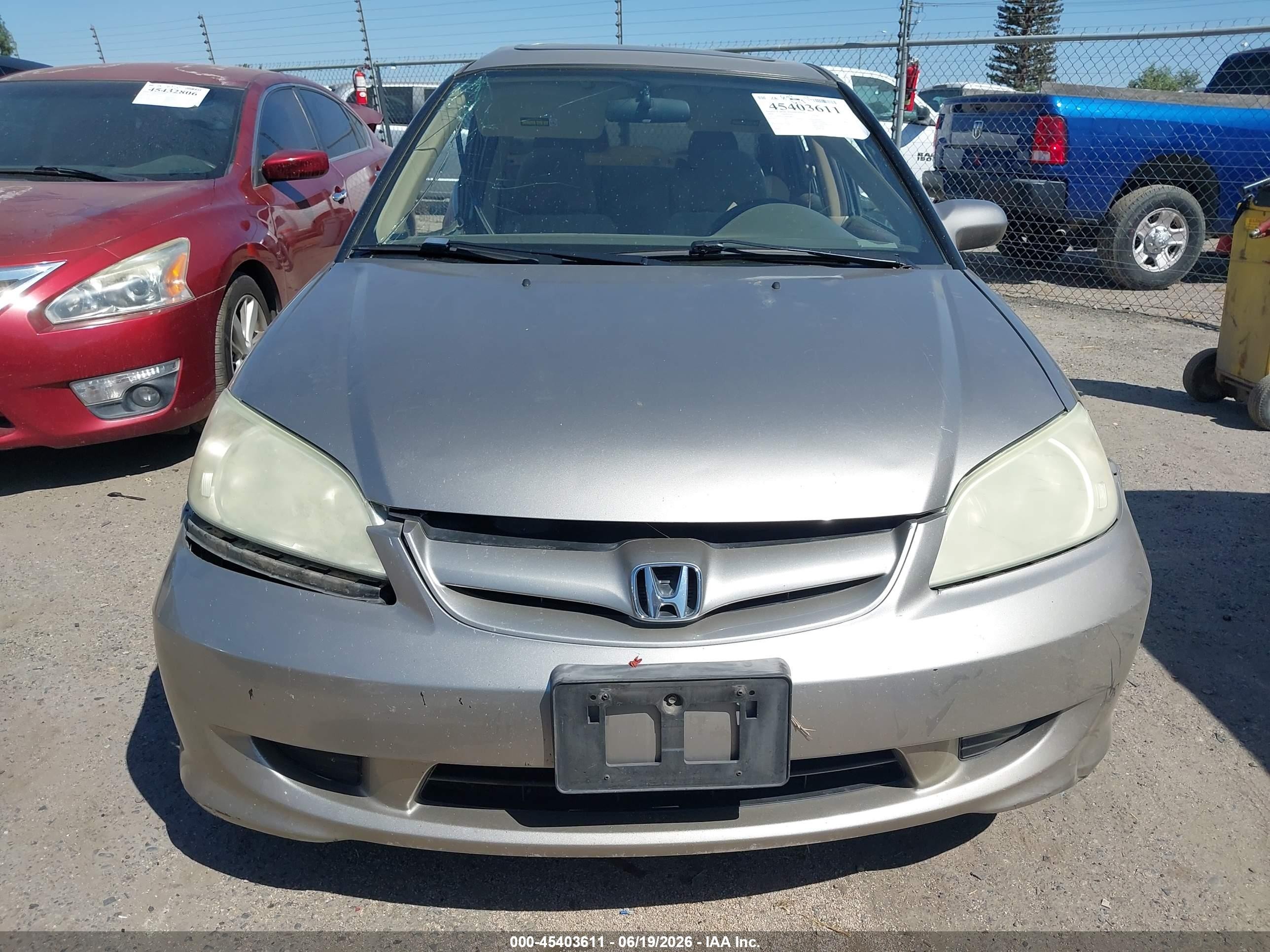 2004 Honda Civic Ex Золотой vin: 2HGES267X4H588931