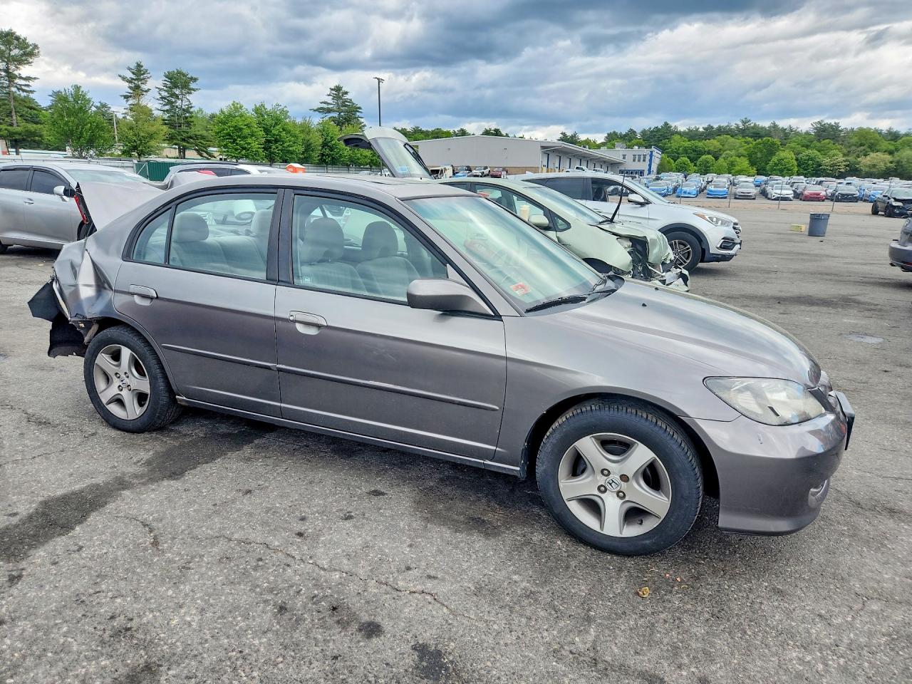 2004 Honda Civic Ex Серебряный vin: 2HGES267X4H601516