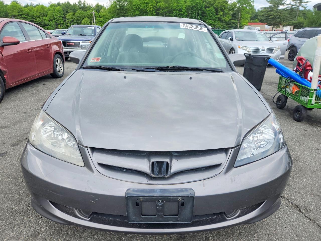 2004 Honda Civic Ex Серебряный vin: 2HGES267X4H601516
