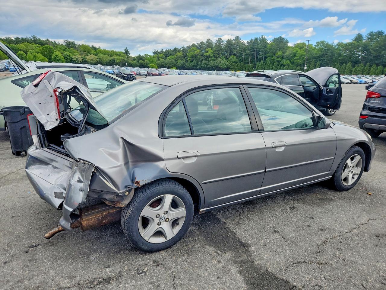 2004 Honda Civic Ex Серебряный vin: 2HGES267X4H601516