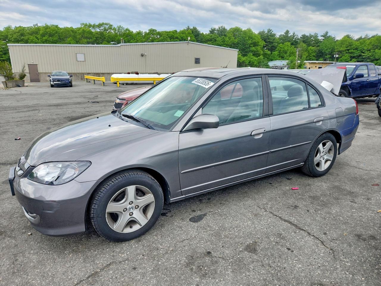 2004 Honda Civic Ex Silver vin: 2HGES267X4H601516