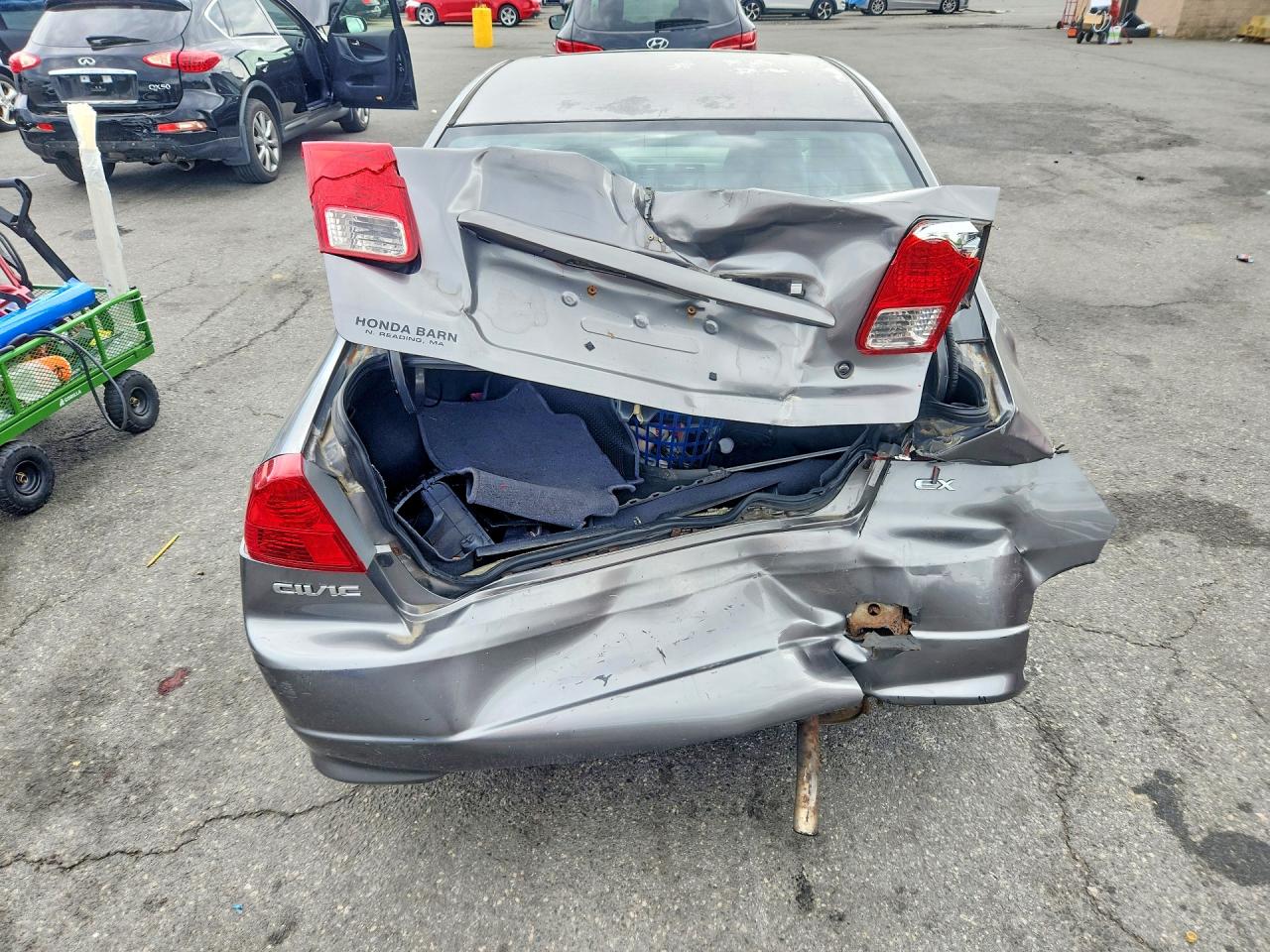 2004 Honda Civic Ex Серебряный vin: 2HGES267X4H601516