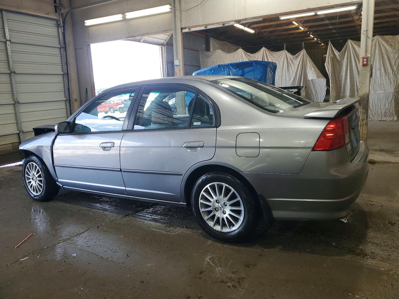 2005 Honda Civic Ex Silver vin: 2HGES267X5H544400