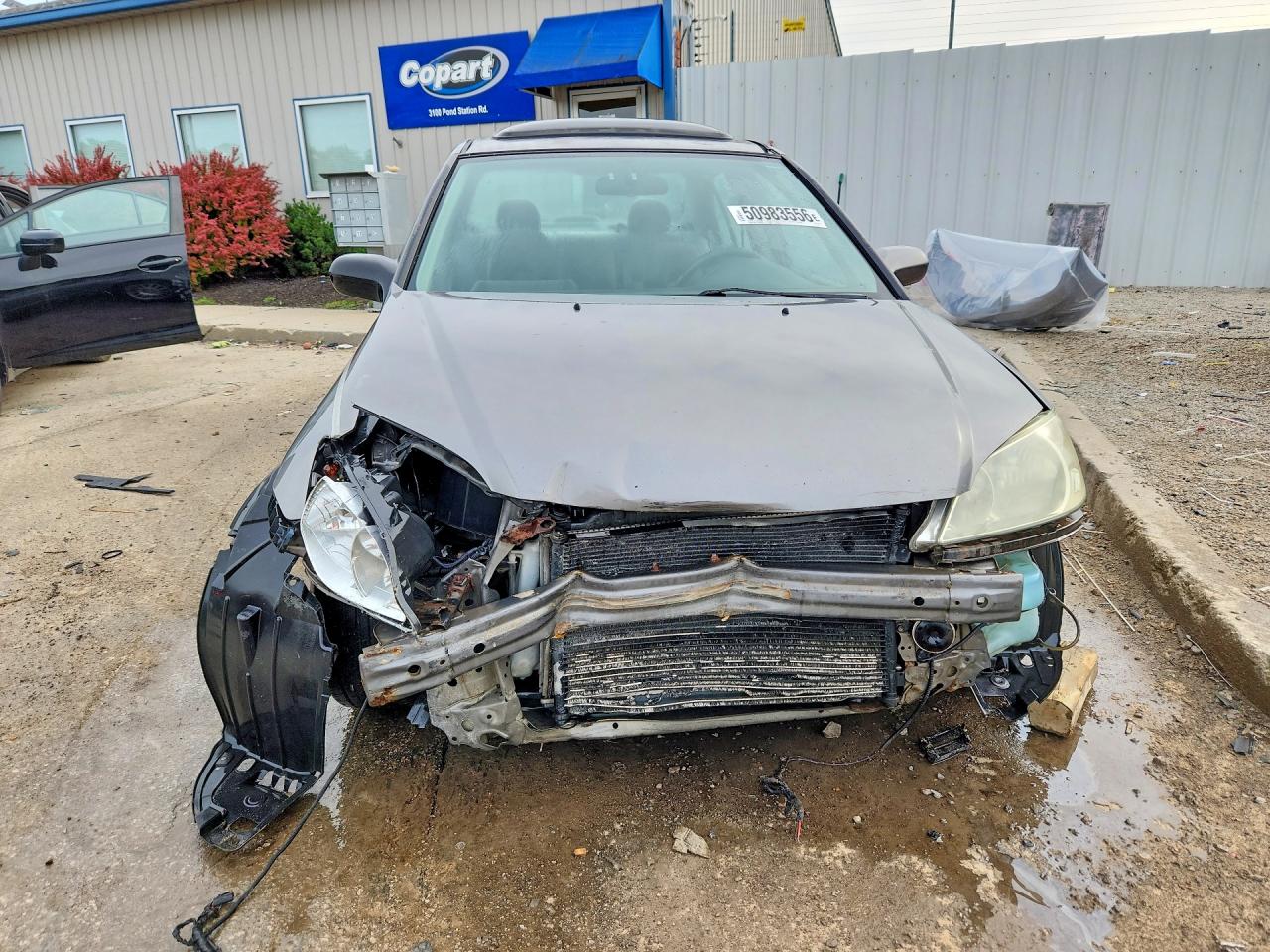 2005 Honda Civic Ex Gray vin: 2HGES267X5H548379