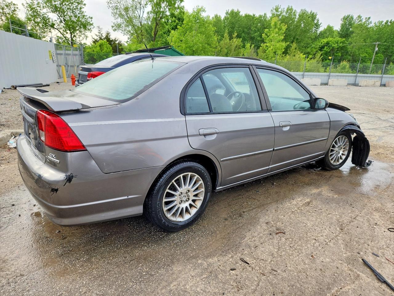 2005 Honda Civic Ex Gray vin: 2HGES267X5H548379