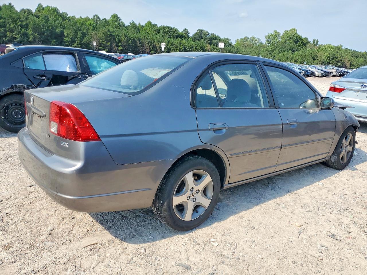 2004 Honda Civic Ex Charcoal vin: 2HGES26804H525877