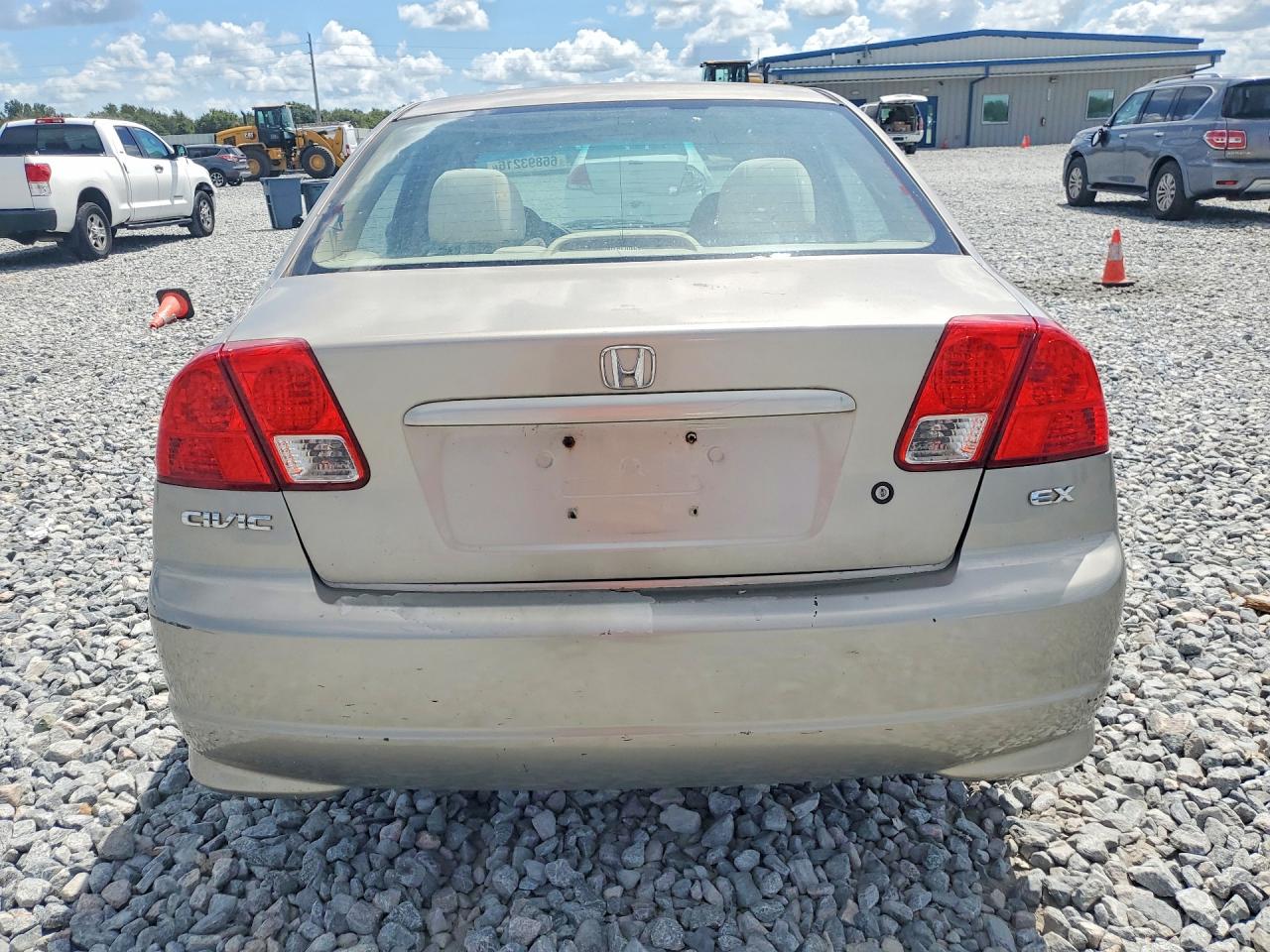2004 Honda Civic Ex Beige vin: 2HGES26804H609875