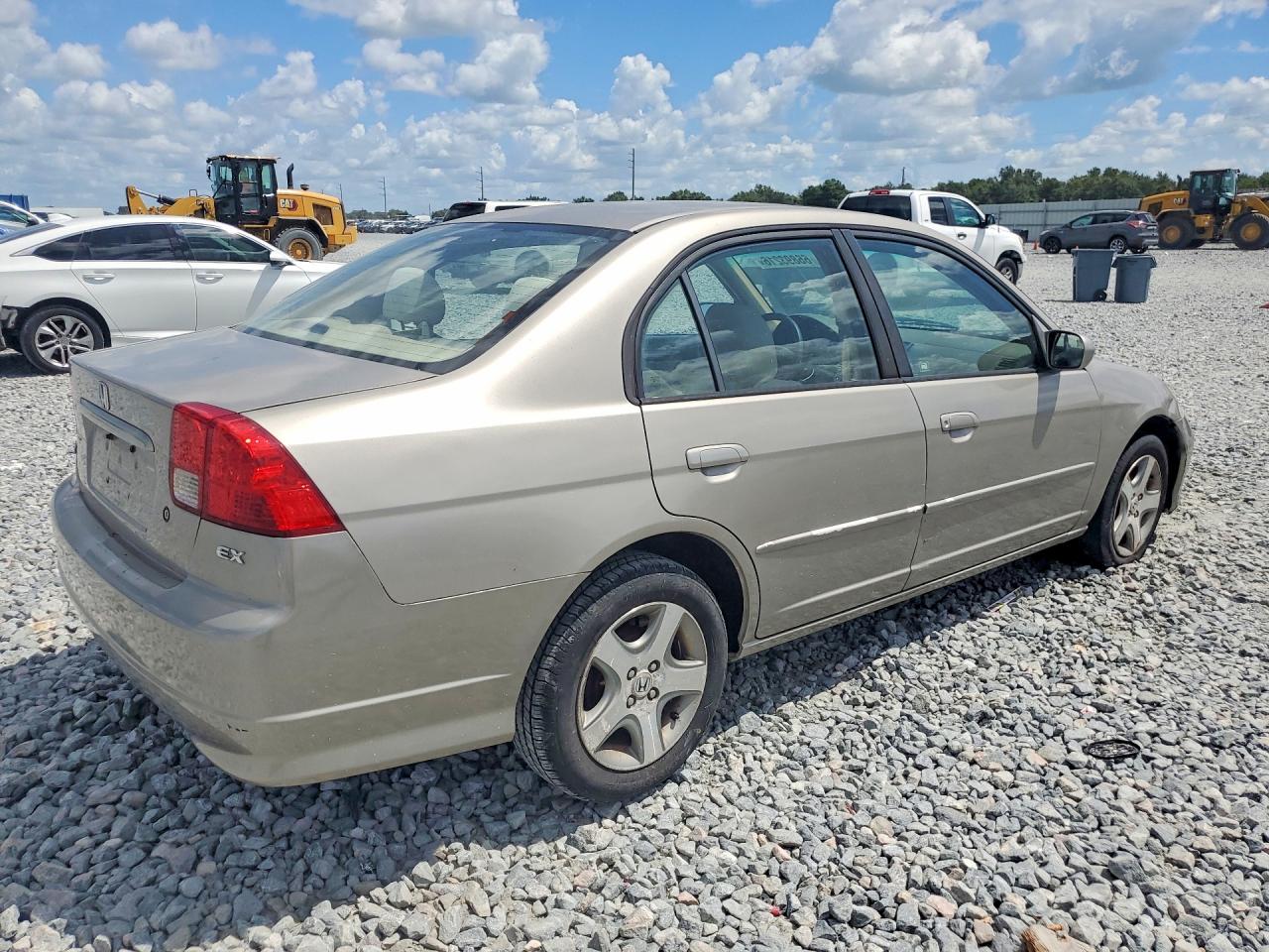 2004 Honda Civic Ex Beige vin: 2HGES26804H609875