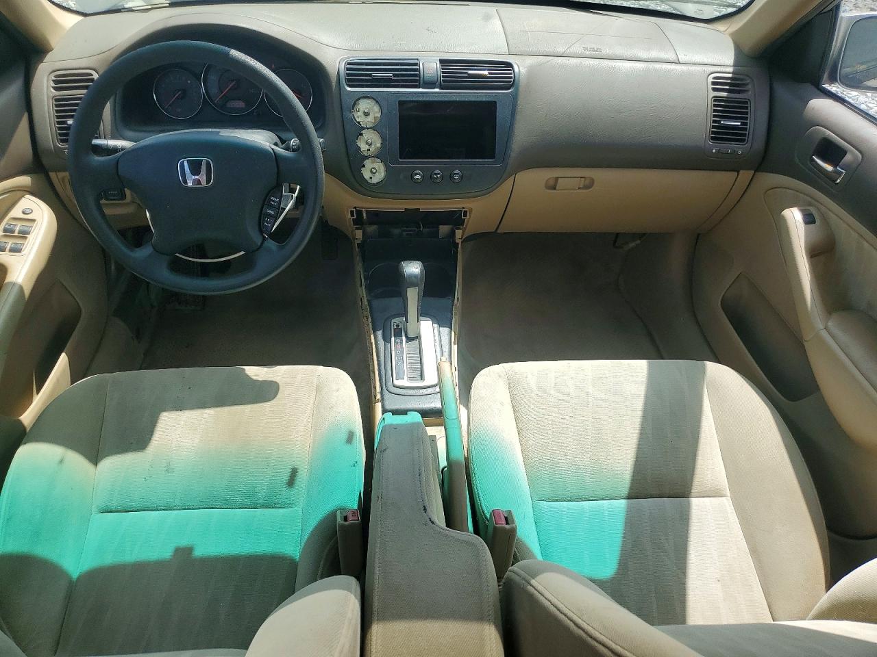 2004 Honda Civic Ex Beige vin: 2HGES26804H609875