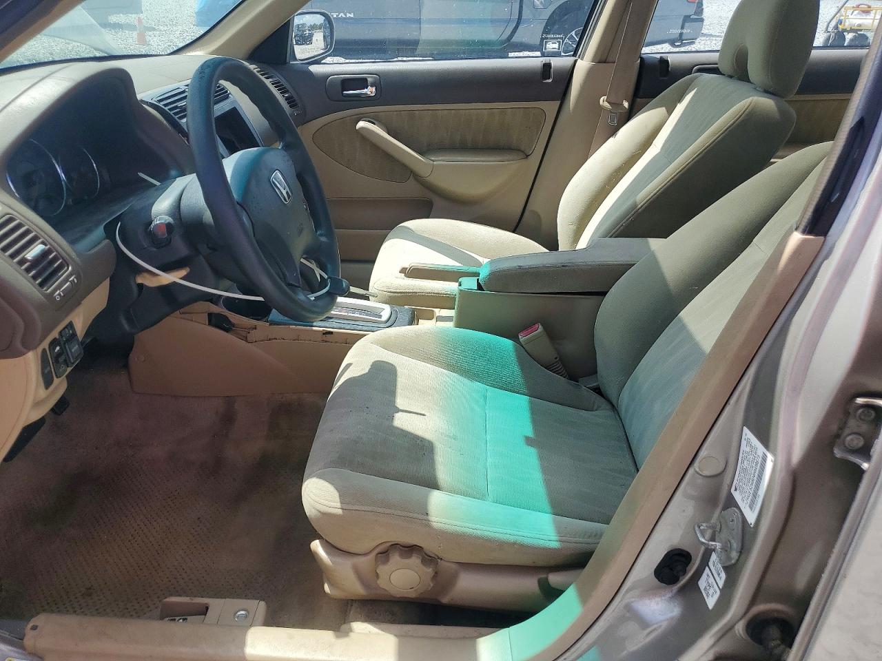2004 Honda Civic Ex Beige vin: 2HGES26804H609875