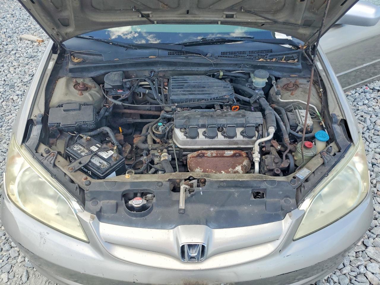 2004 Honda Civic Ex Beige vin: 2HGES26804H609875