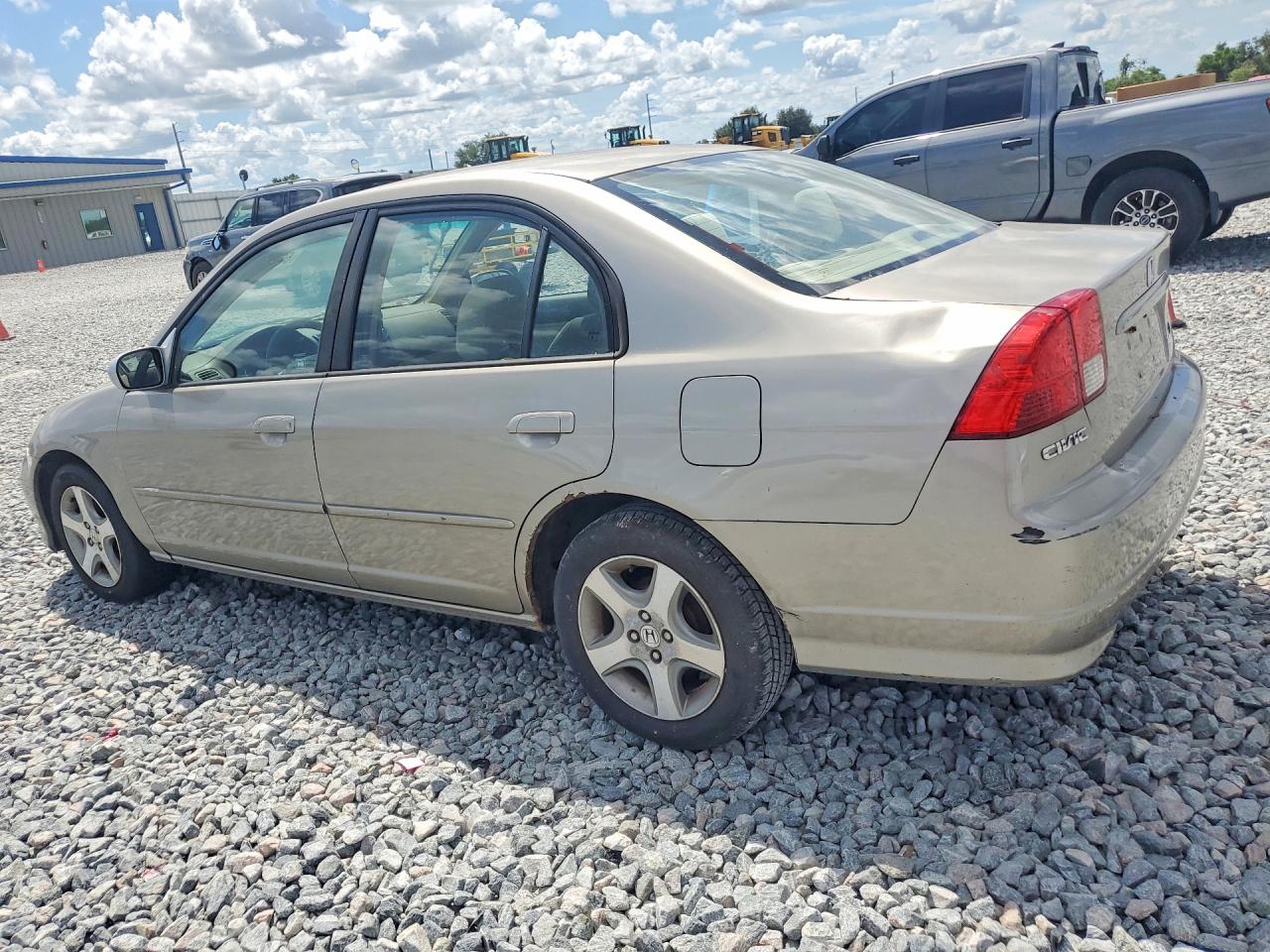 2004 Honda Civic Ex Beige vin: 2HGES26804H609875