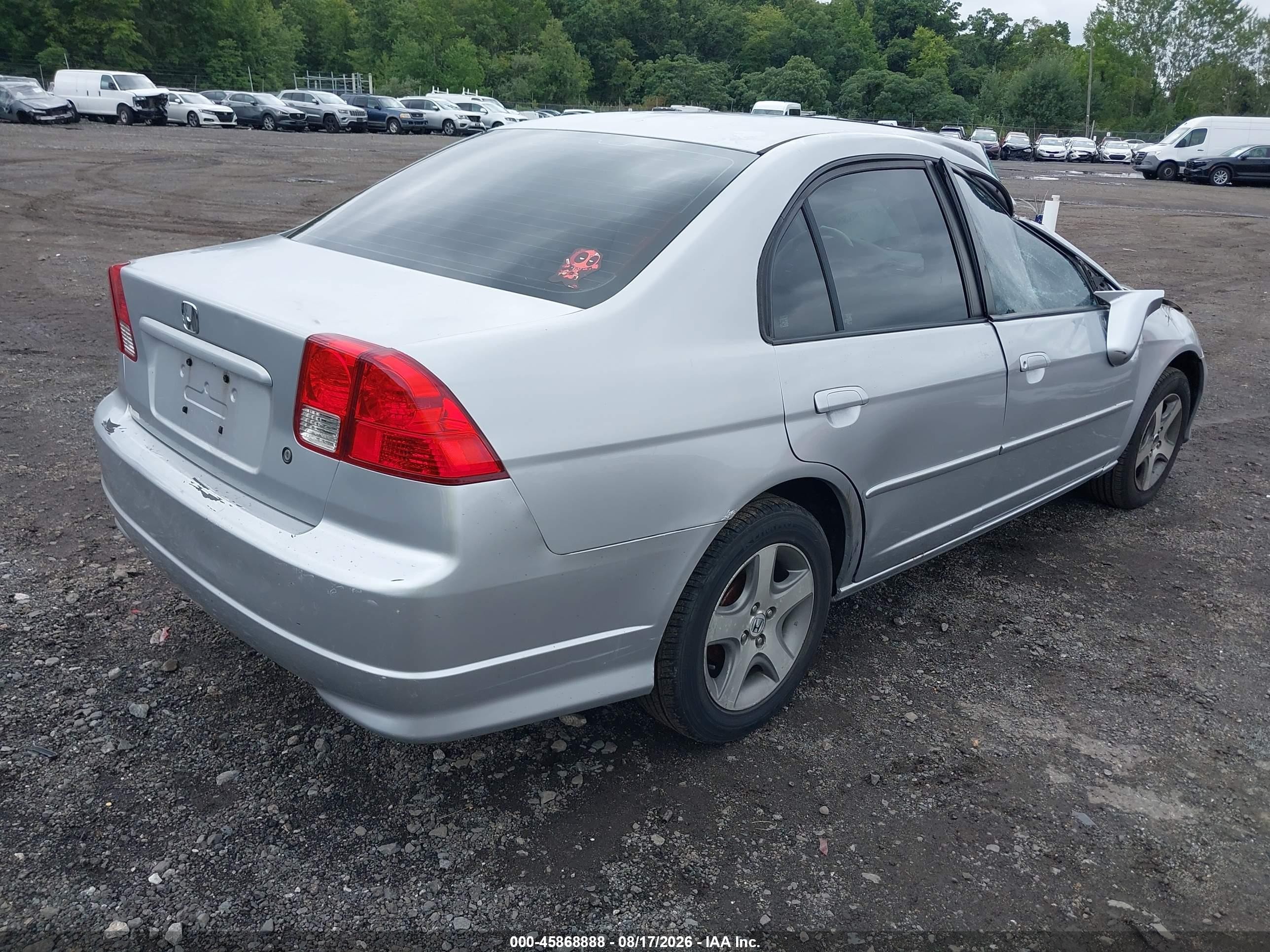2004 Honda Civic Ex Серый vin: 2HGES26804H631245