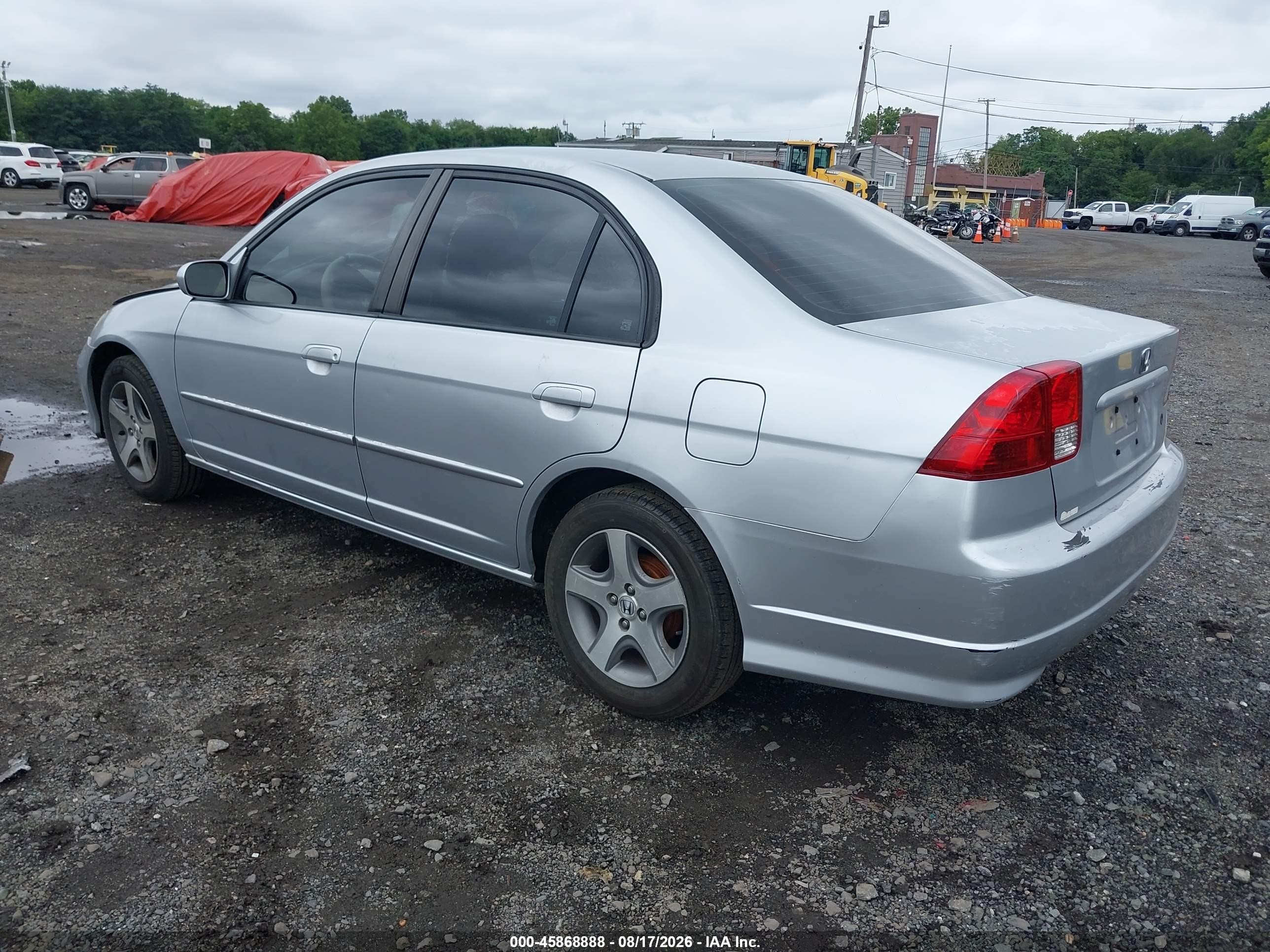 2004 Honda Civic Ex Серый vin: 2HGES26804H631245