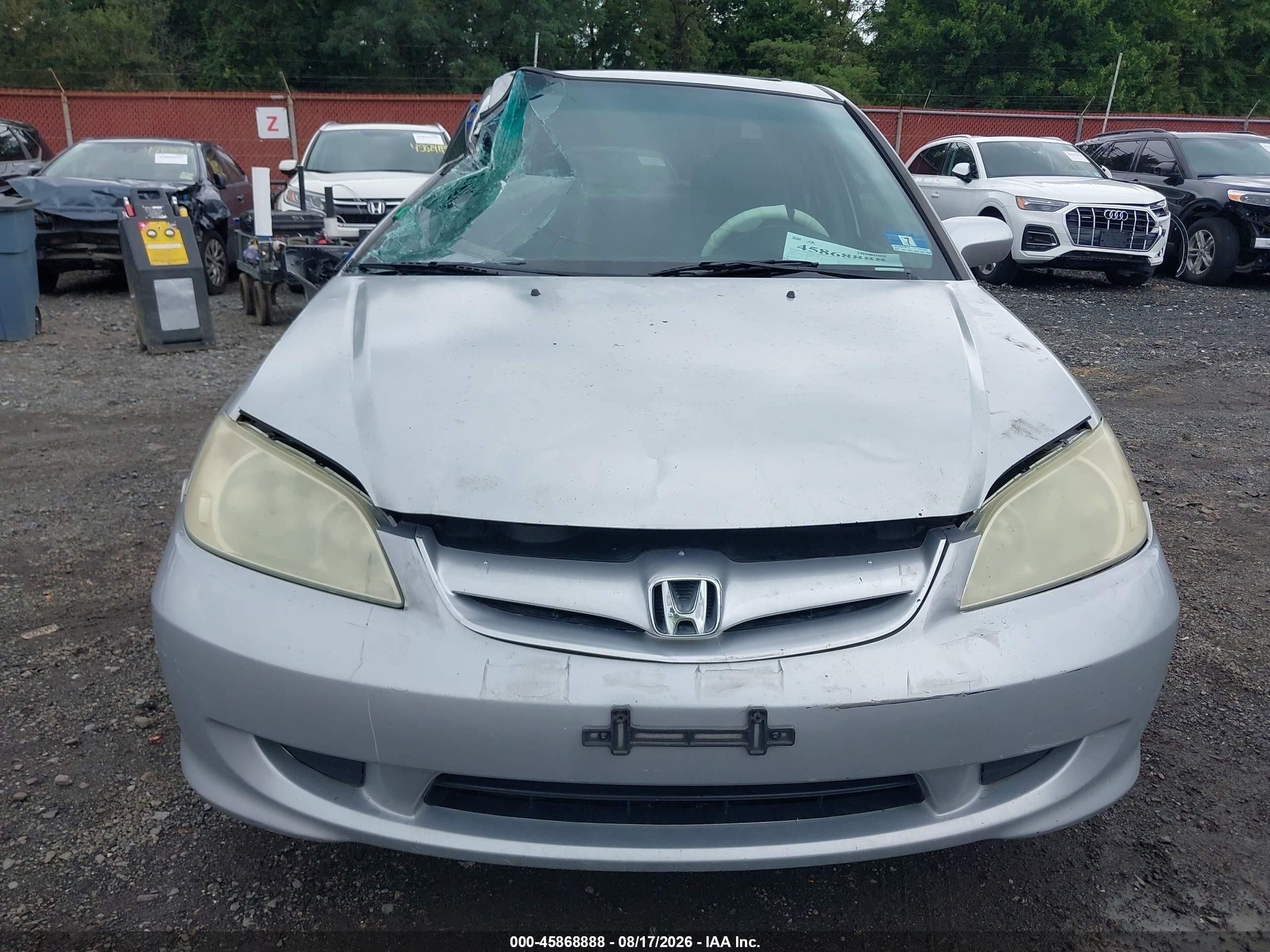 2004 Honda Civic Ex Серый vin: 2HGES26804H631245