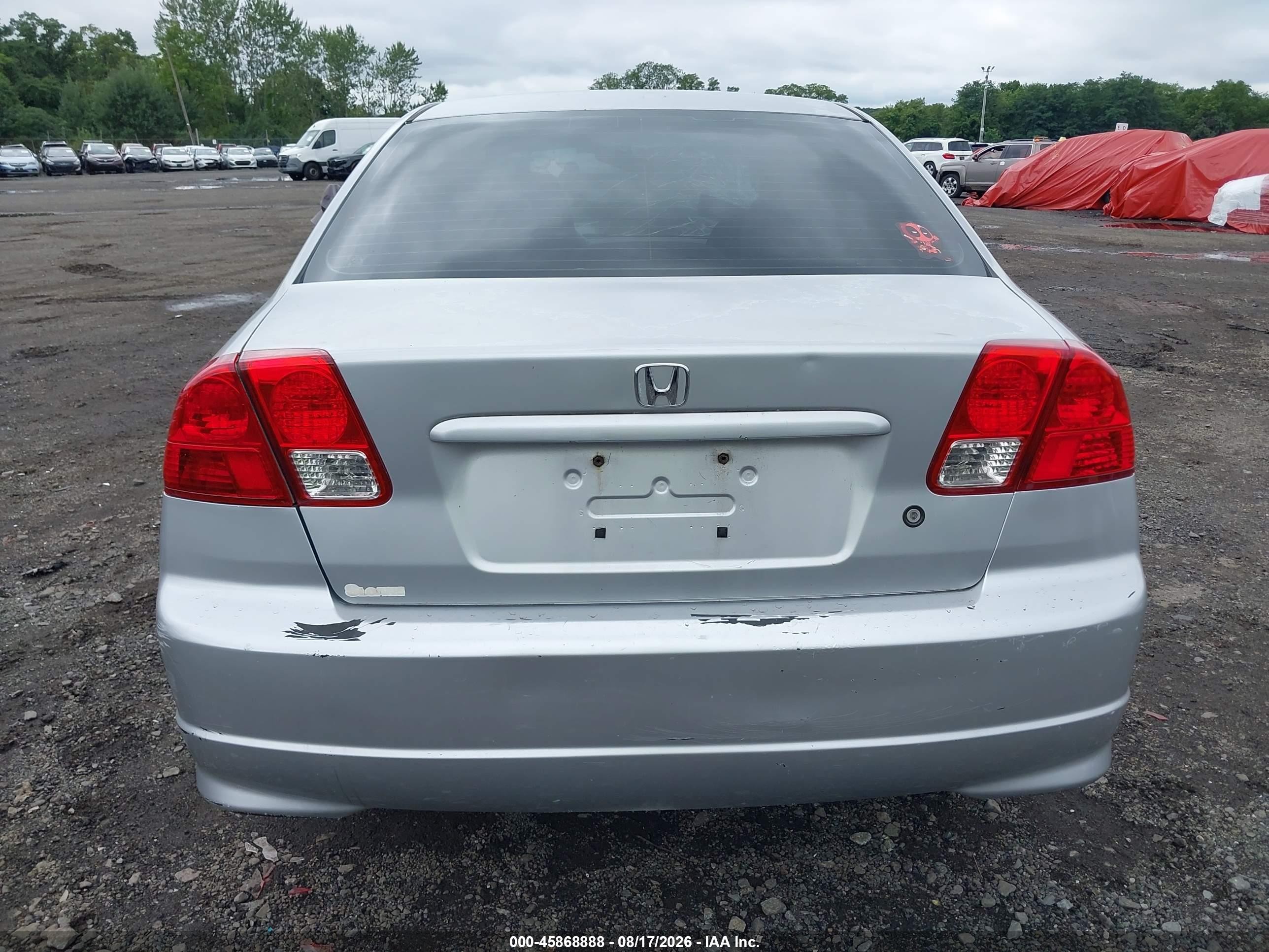 2004 Honda Civic Ex Серый vin: 2HGES26804H631245