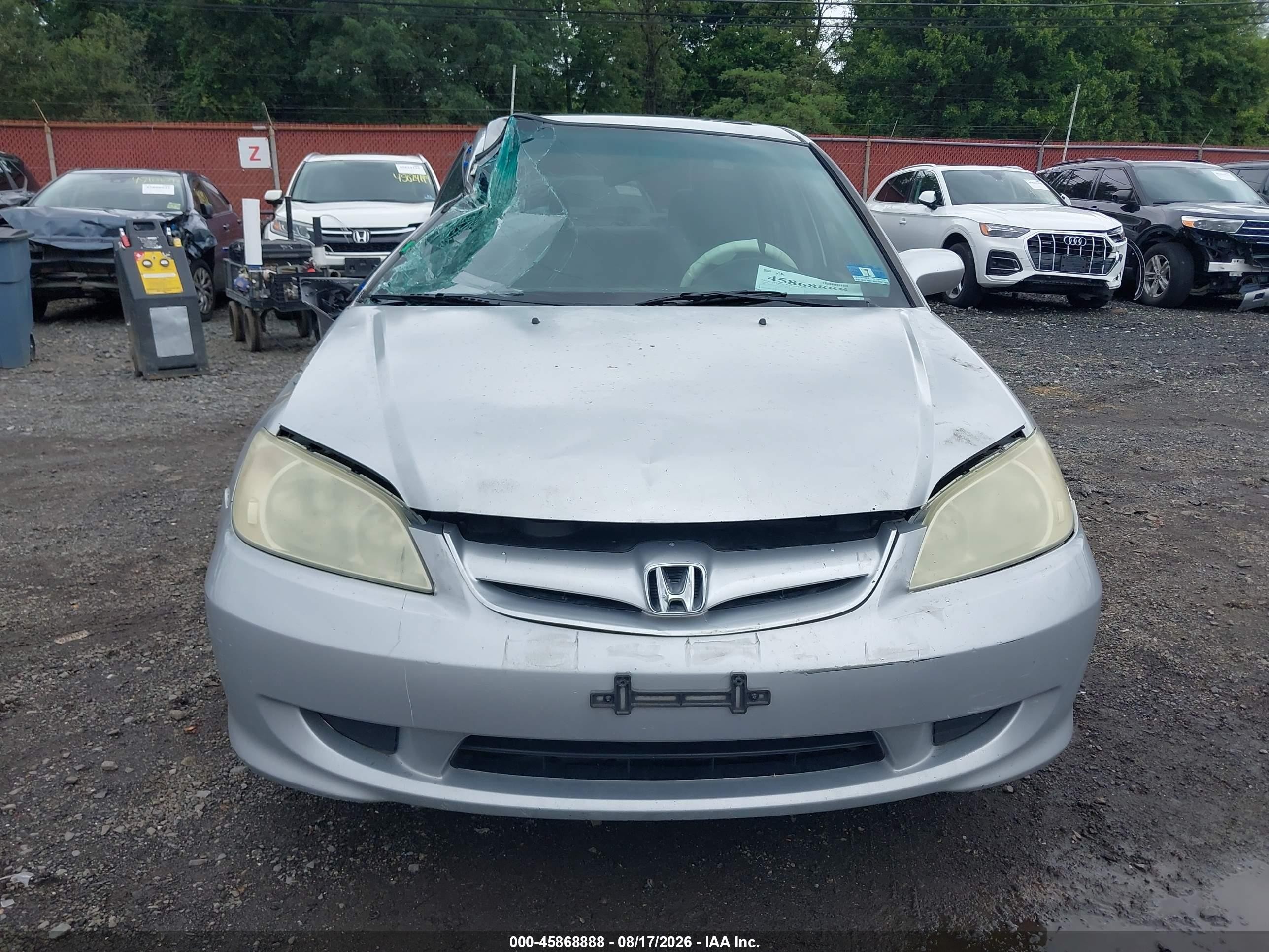 2004 Honda Civic Ex Серый vin: 2HGES26804H631245