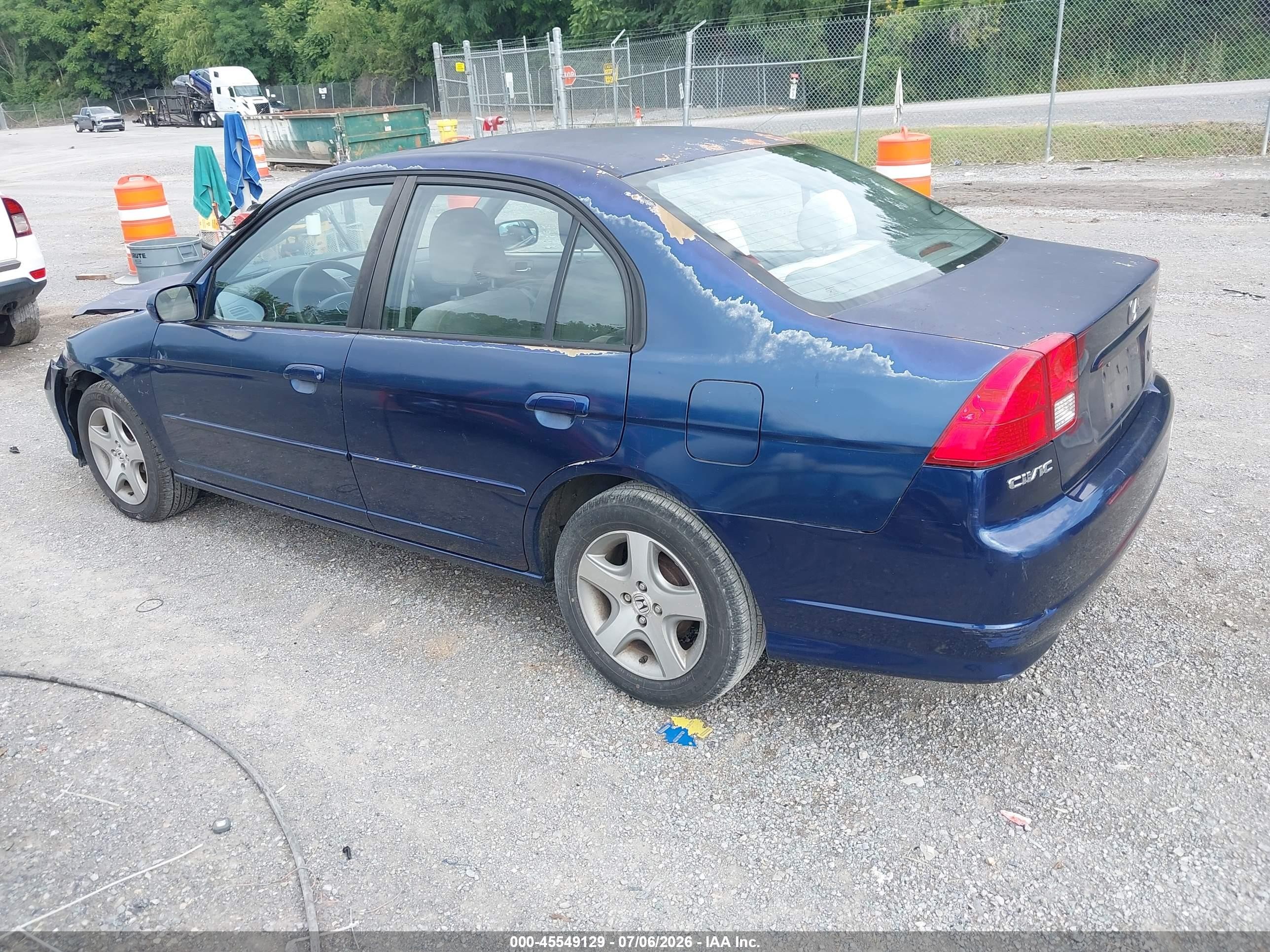 2005 Honda Civic Ex Black vin: 2HGES26815H573812