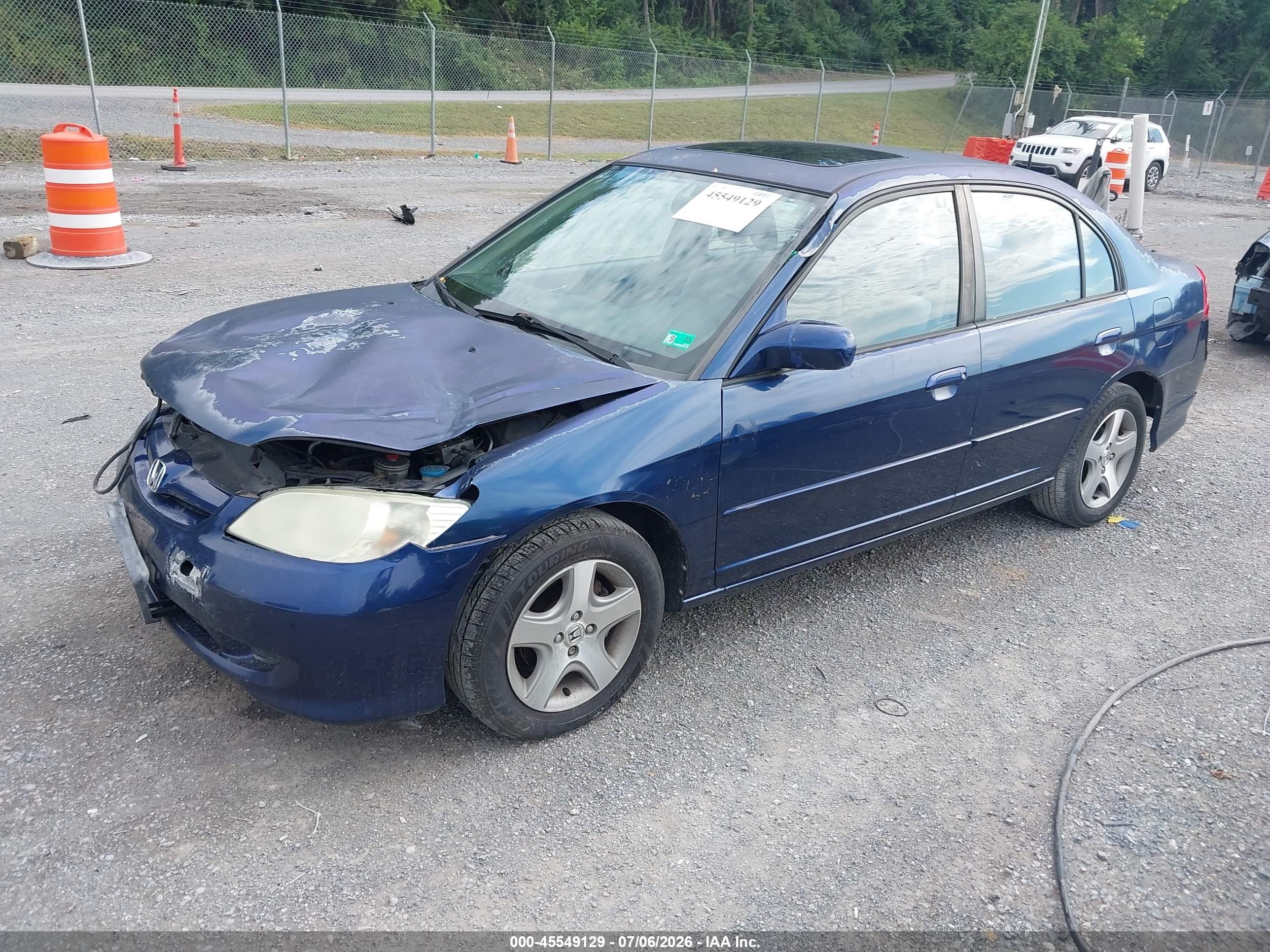 2005 Honda Civic Ex Black vin: 2HGES26815H573812