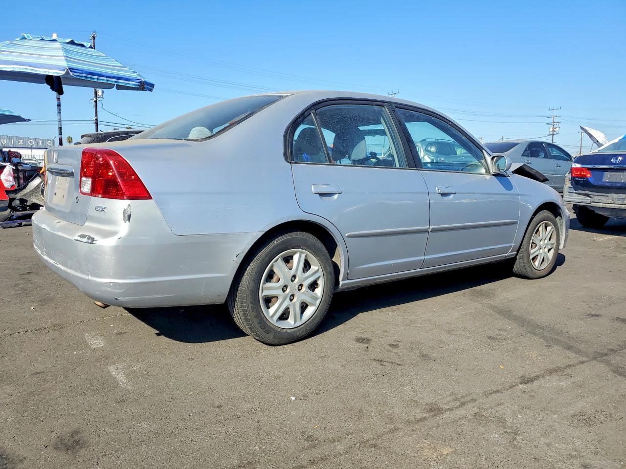 2003 Honda Civic Ex Silver vin: 2HGES26823H545403