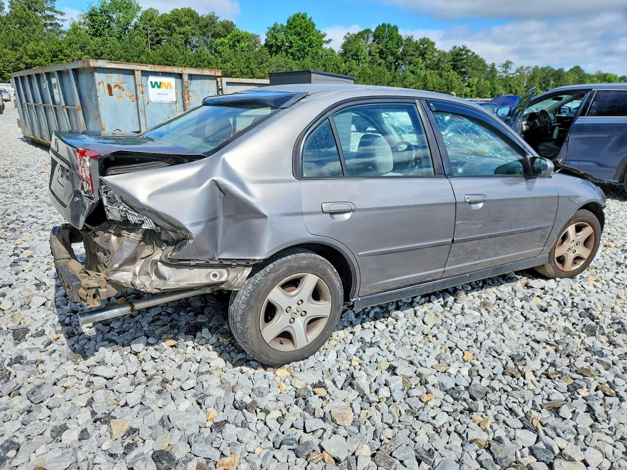 2004 Honda Civic Ex Beige vin: 2HGES26834H558291