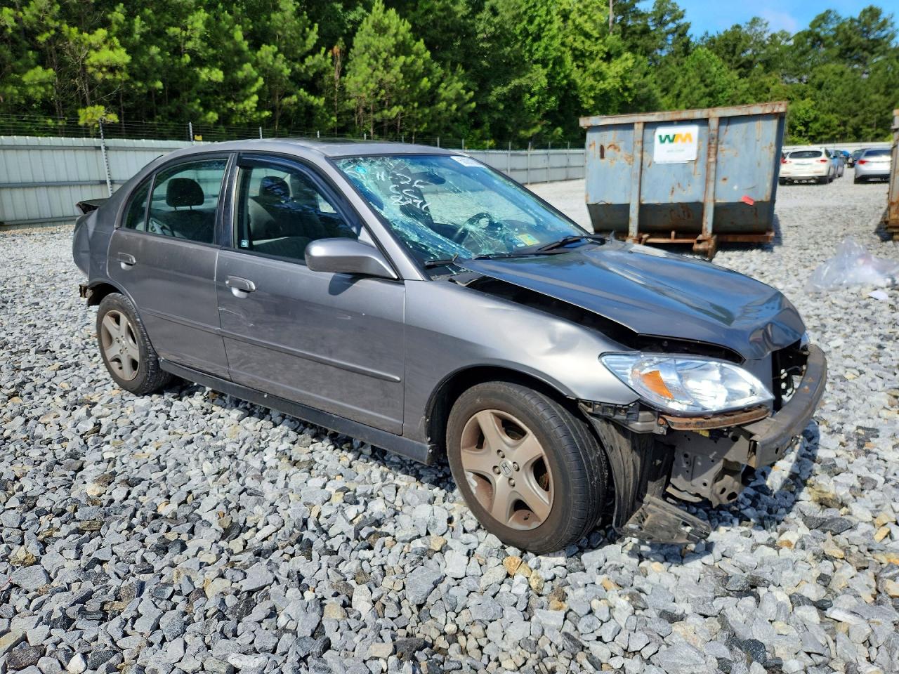 2004 Honda Civic Ex Beige vin: 2HGES26834H558291