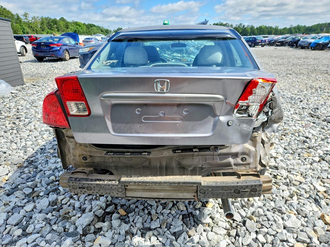2004 Honda Civic Ex Beige vin: 2HGES26834H558291