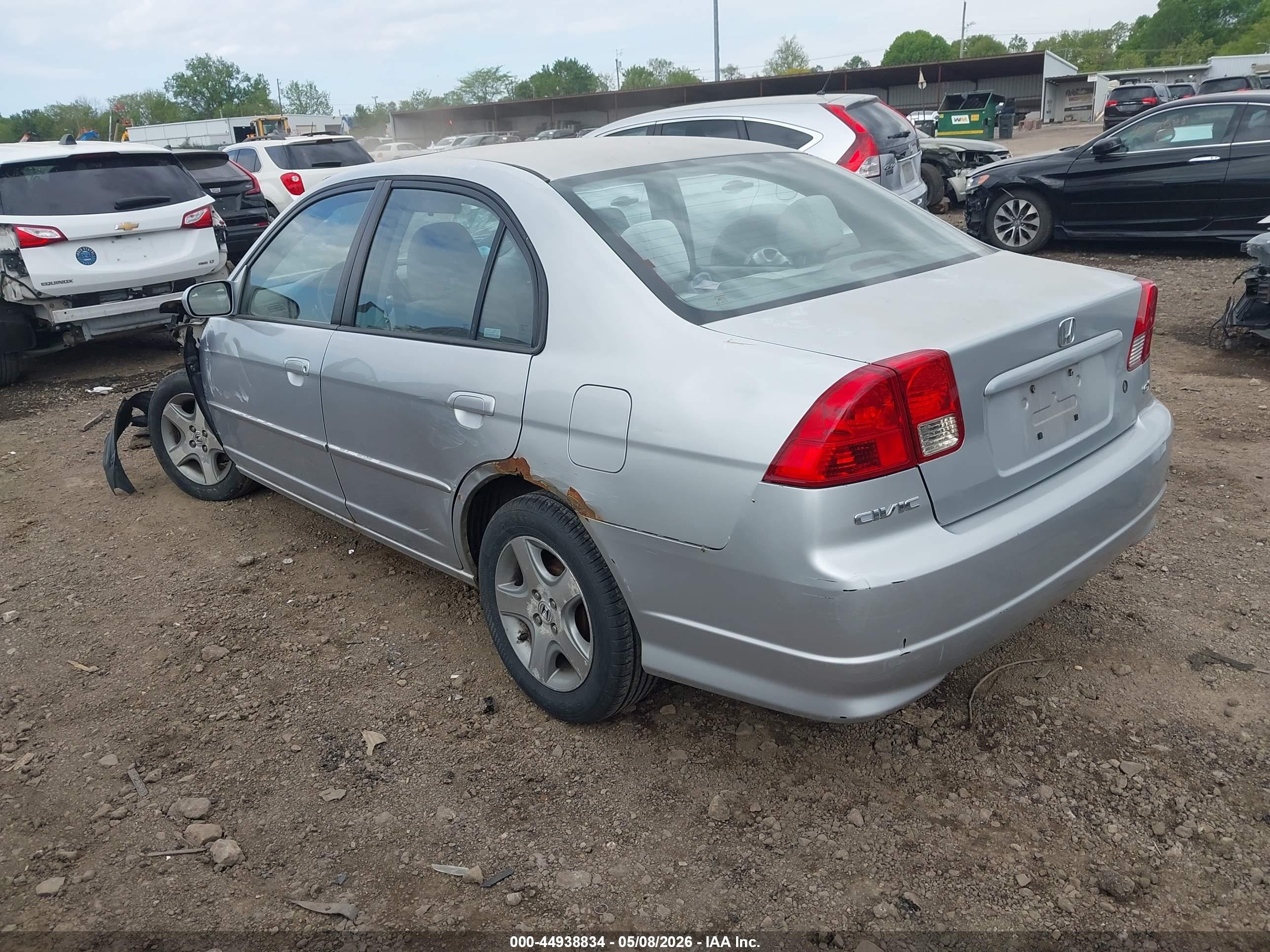 2004 Honda Civic Ex Серебряный vin: 2HGES26834H632521