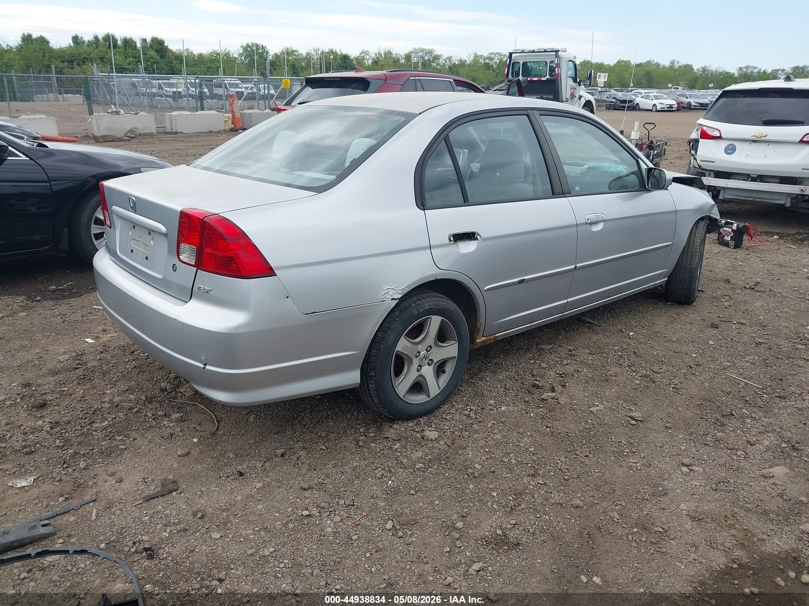 2004 Honda Civic Ex Серебряный vin: 2HGES26834H632521