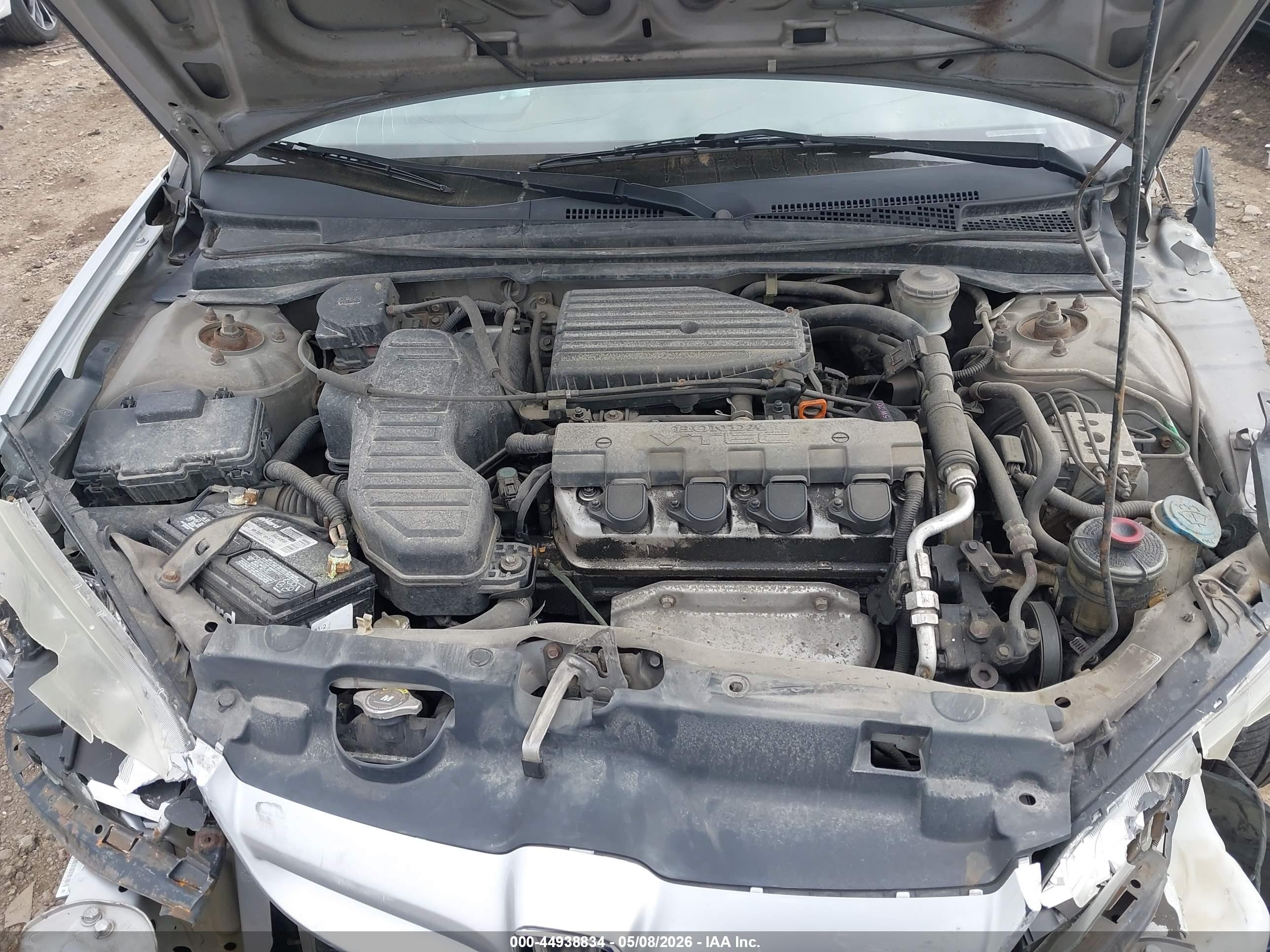2004 Honda Civic Ex Серебряный vin: 2HGES26834H632521