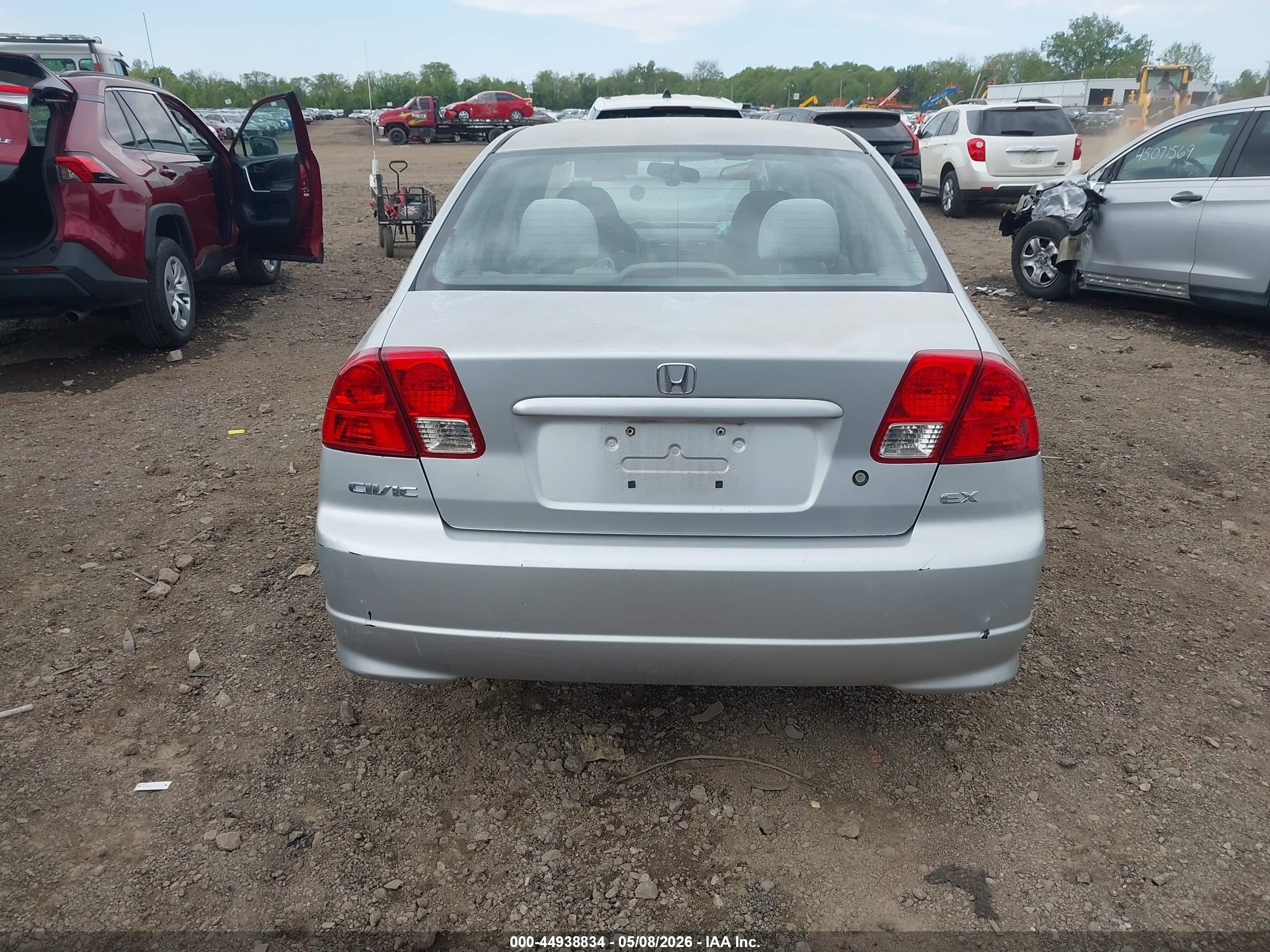 2004 Honda Civic Ex Серебряный vin: 2HGES26834H632521
