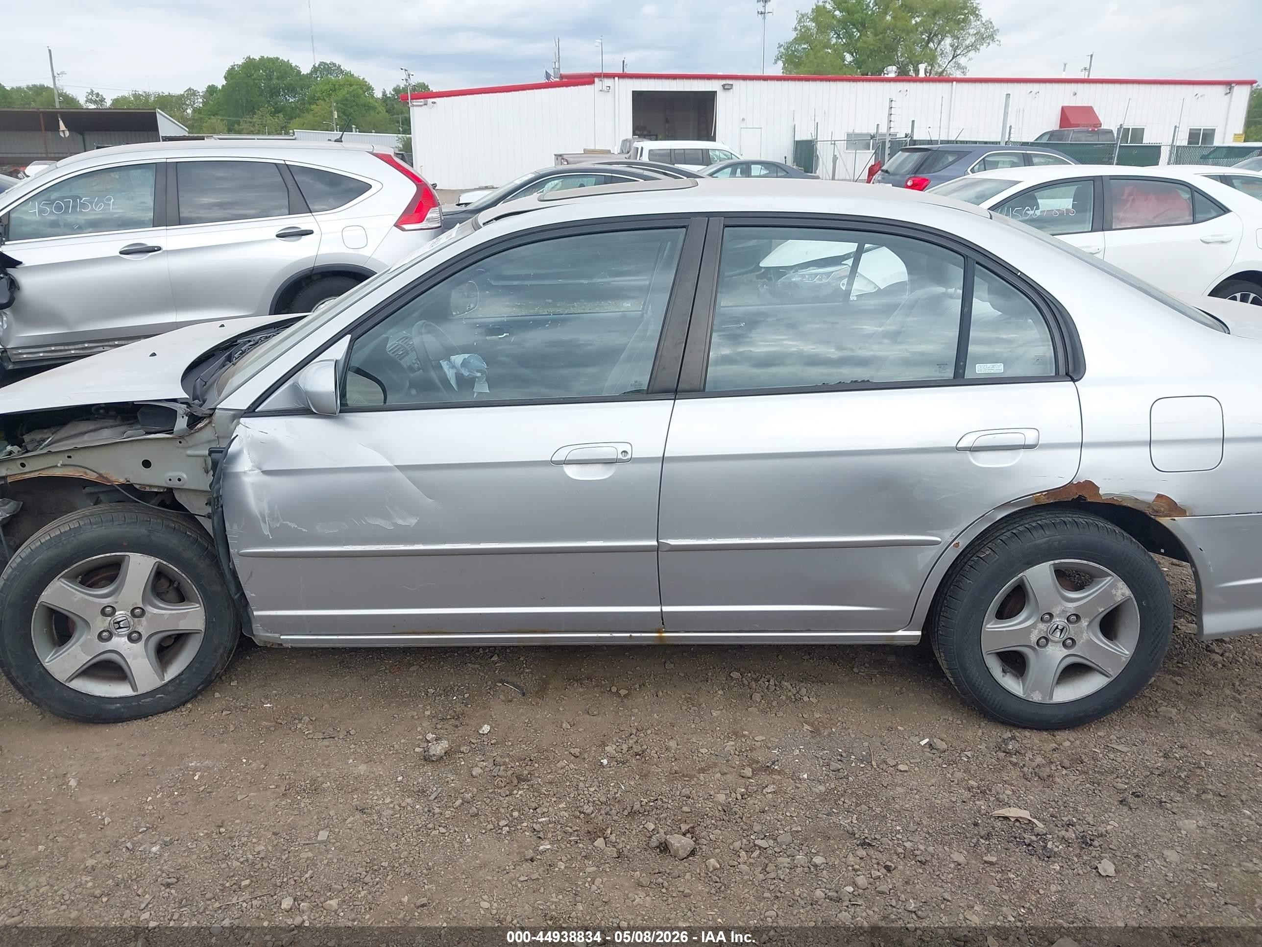 2004 Honda Civic Ex Серебряный vin: 2HGES26834H632521