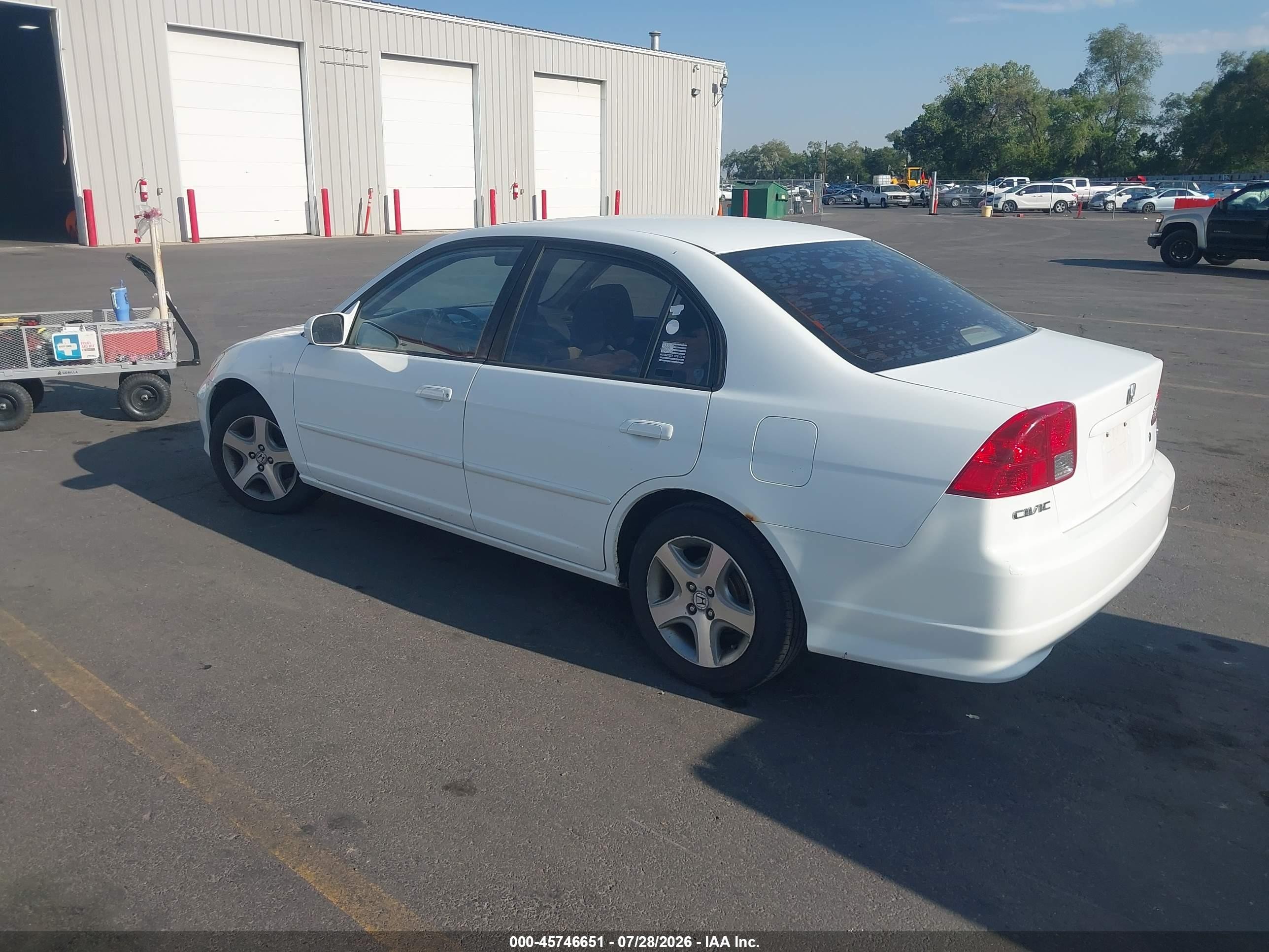 2004 Honda Civic Ex White vin: 2HGES26844H566013