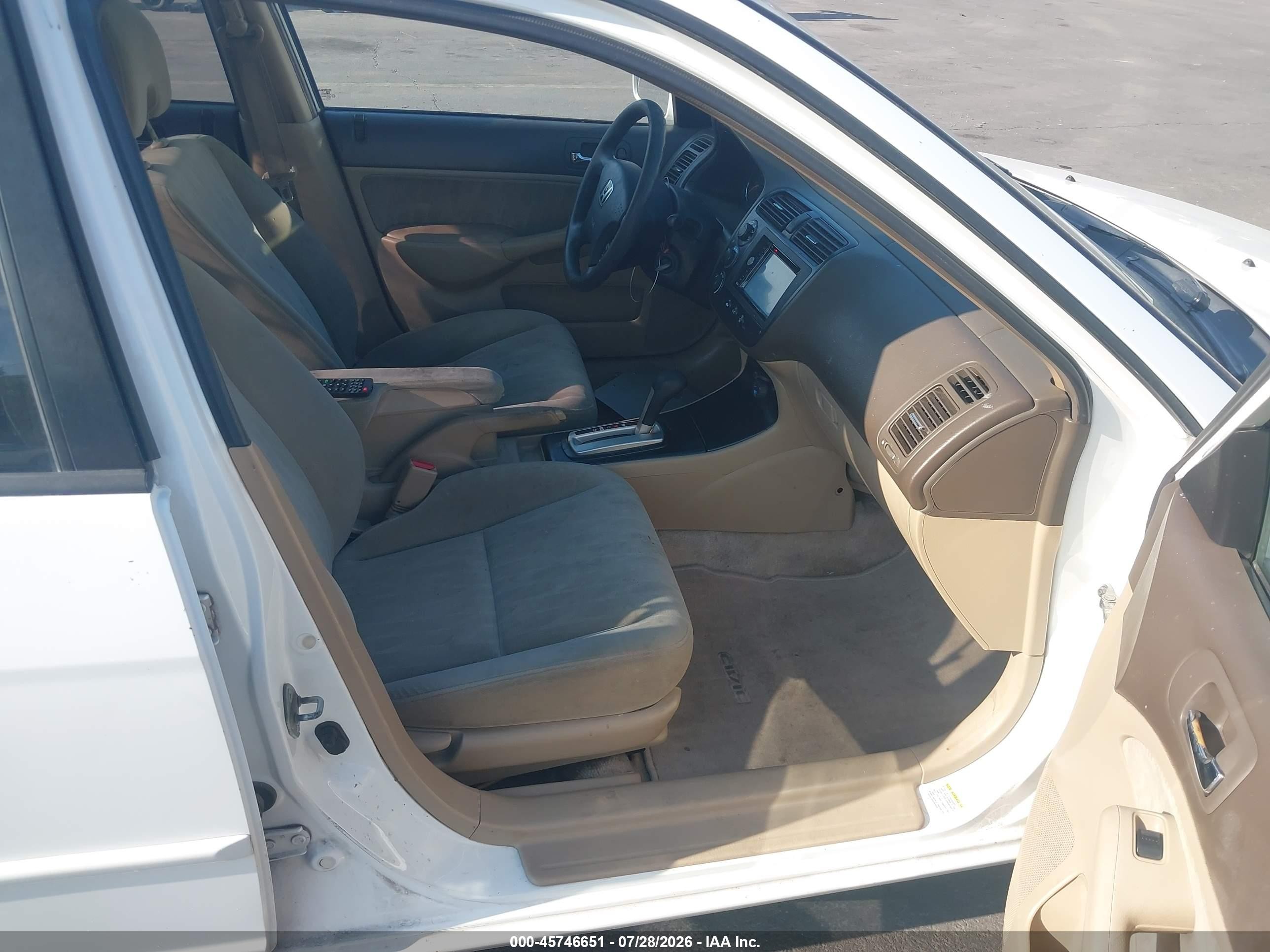 2004 Honda Civic Ex White vin: 2HGES26844H566013
