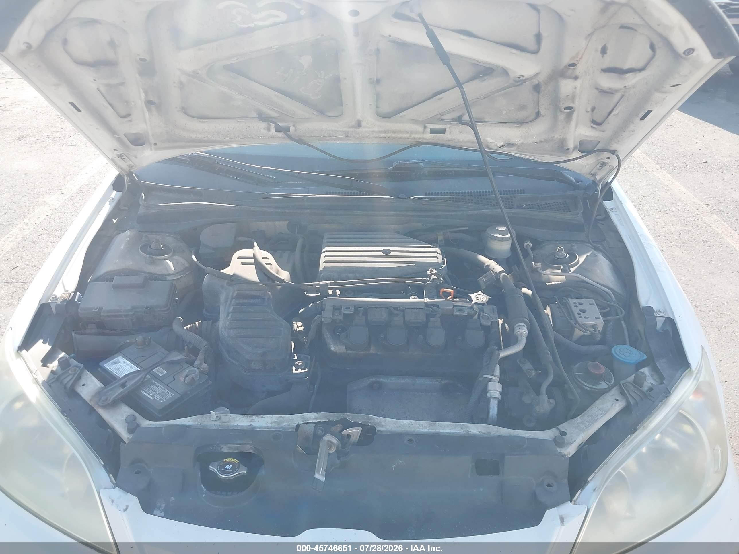 2004 Honda Civic Ex White vin: 2HGES26844H566013
