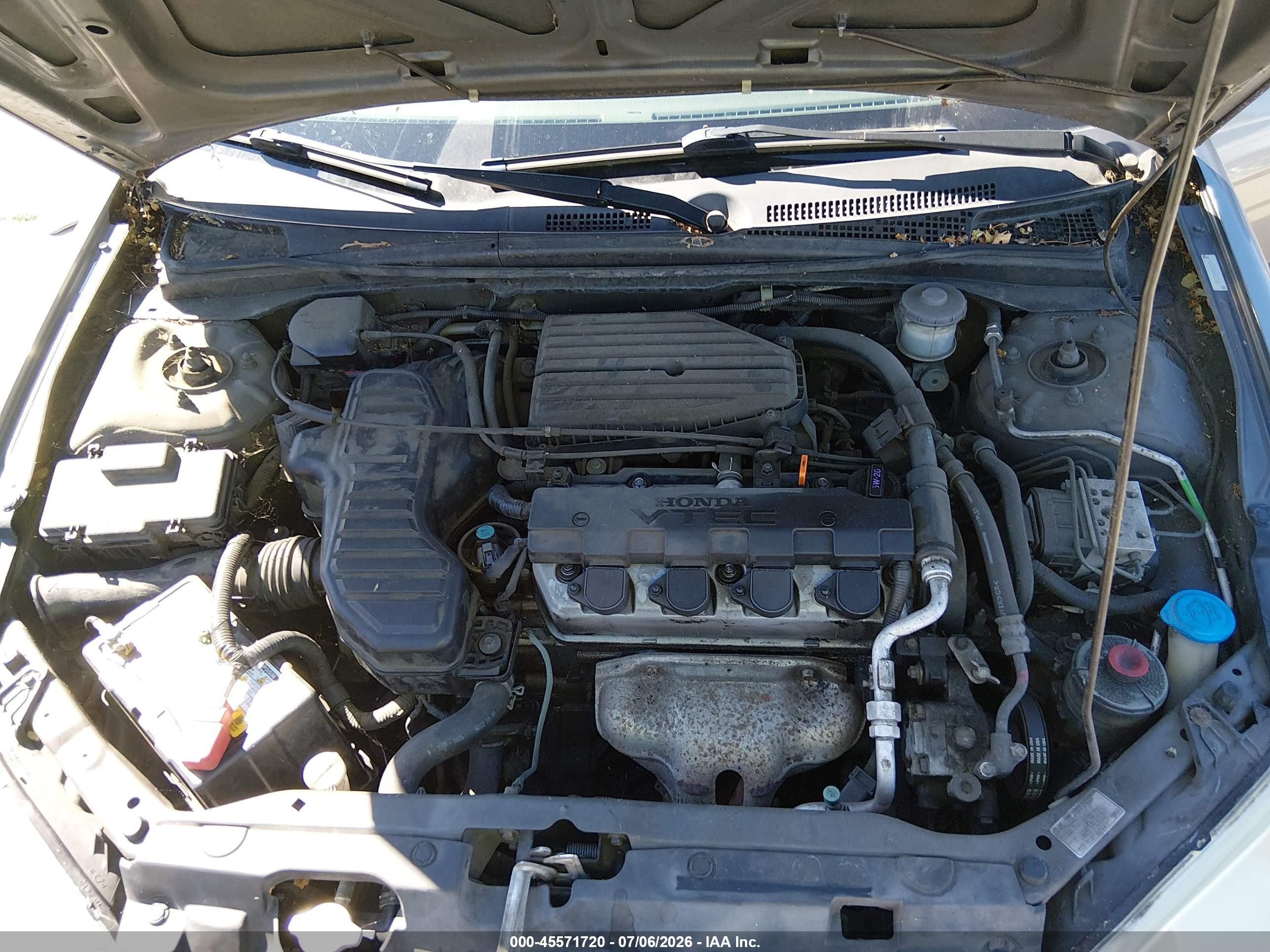 2004 Honda Civic Ex Gray vin: 2HGES26844H603657