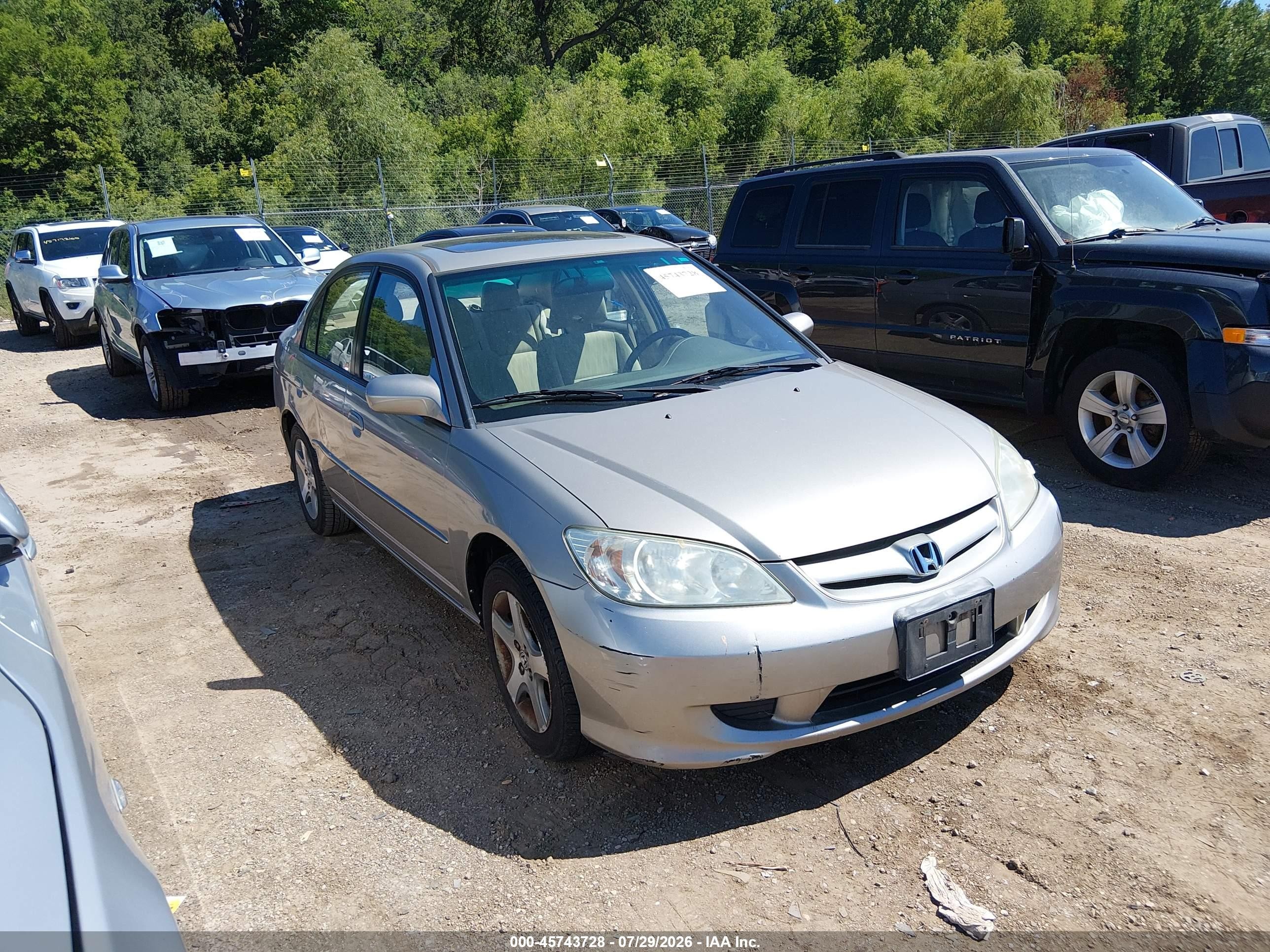 2004 Honda Civic Ex Gold vin: 2HGES26844H609877
